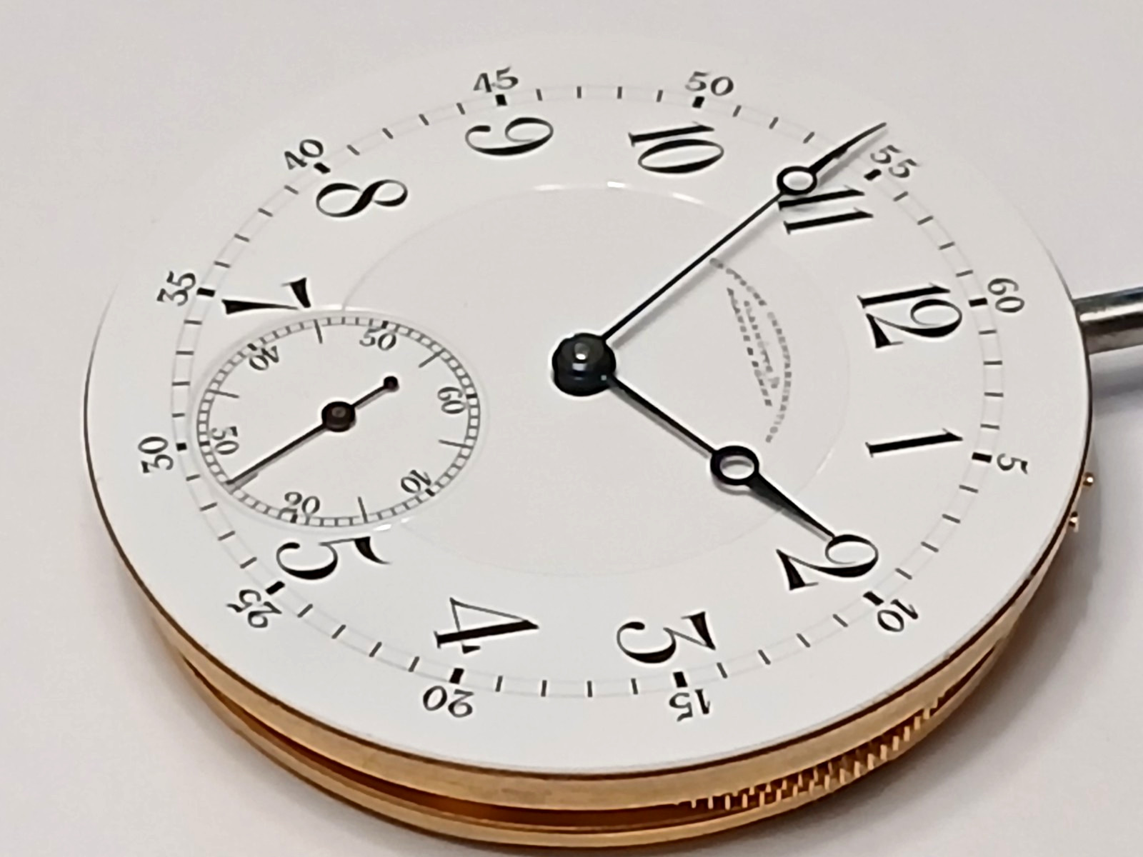 Stunning! “Rare” A Lange & Sohne 44mm DS Dial pocket watch movement. Runs!