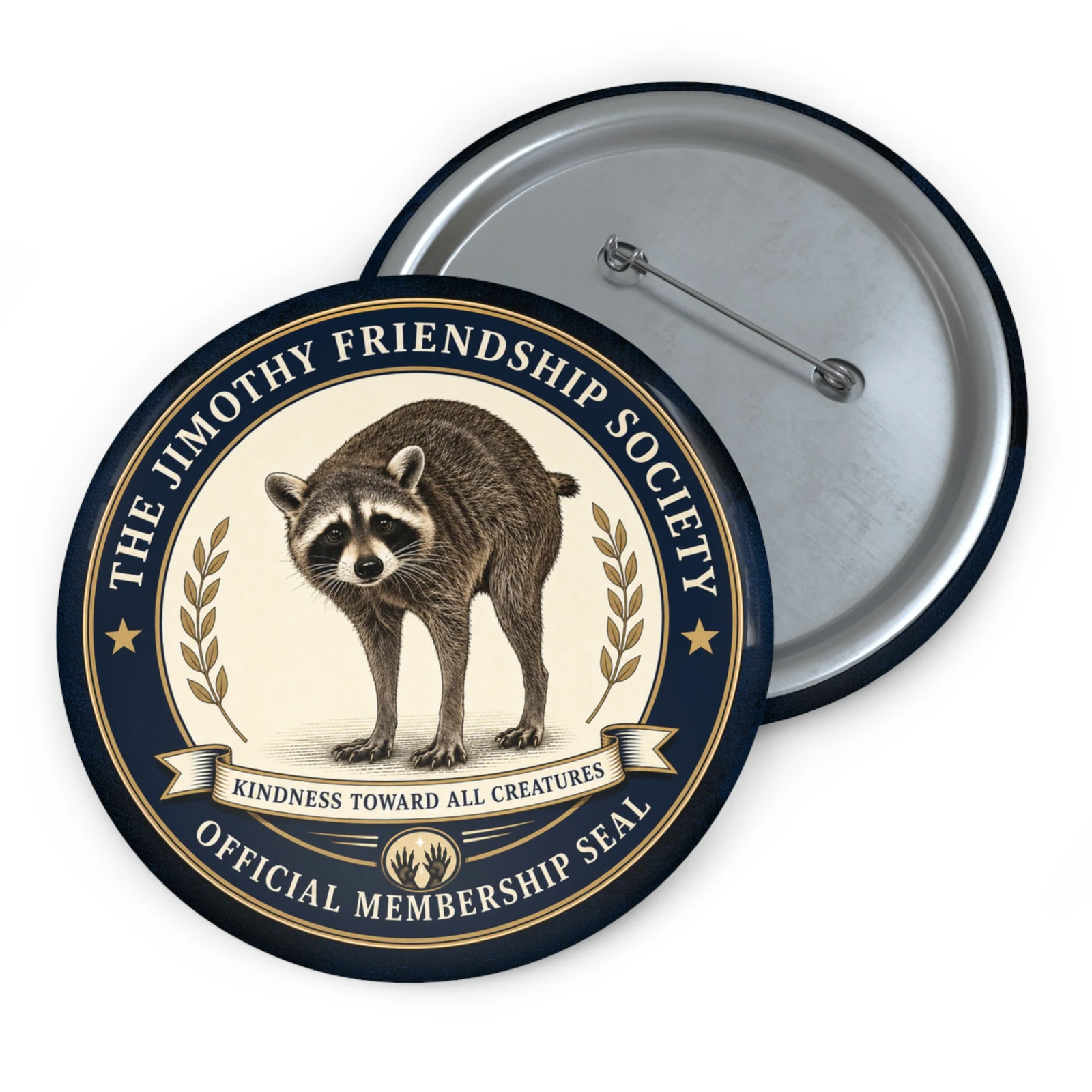 The Jimothy Friendship Society 3″ Pinback Button | Official Membership Seal