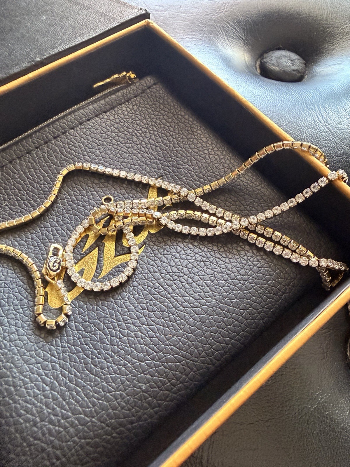 GLD Micro Tennis Chain in Yellow Gold – 18k gold plated – 28 inches