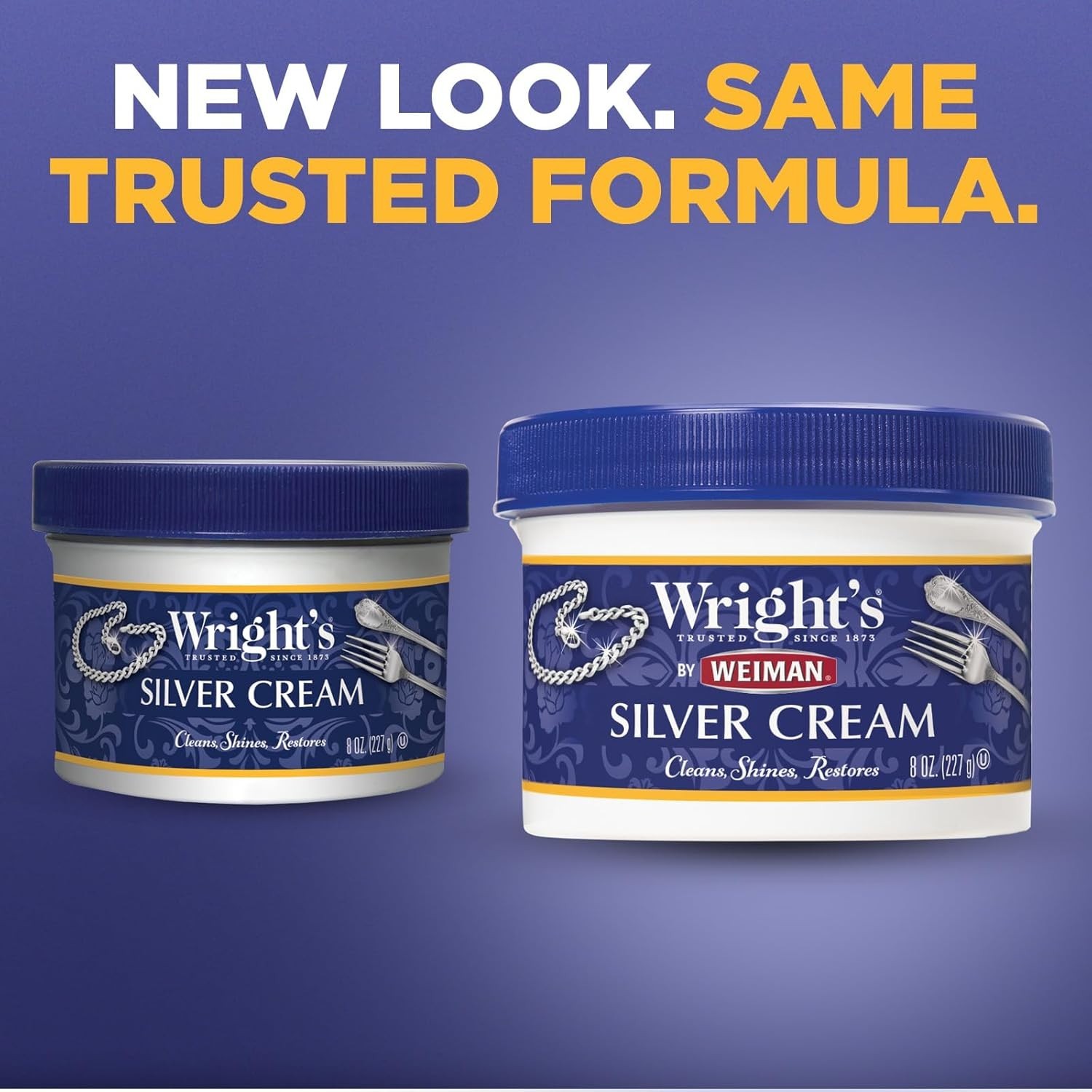 Gently Clean & Restore Silver with Wright’s Ammonia-Free Polish Cream – 8 oz
