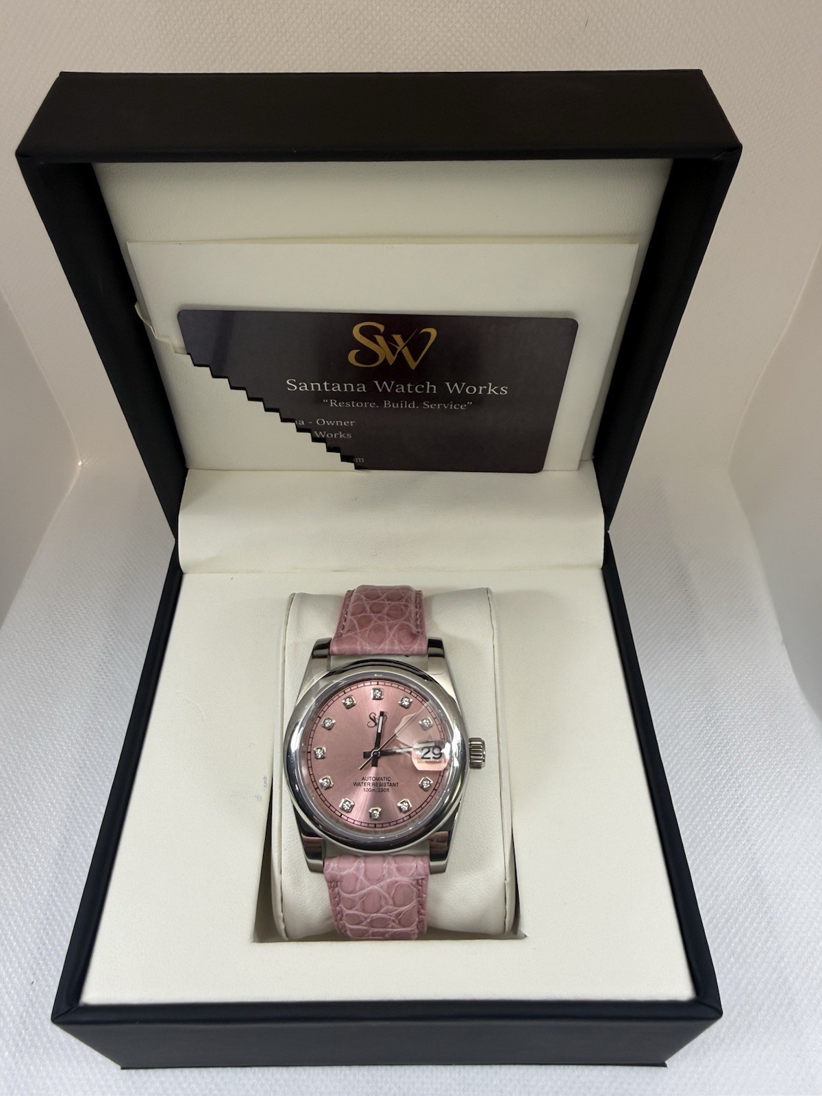 Santana Watch Work Shop Custom Made 36mm Stainless Steel Watch