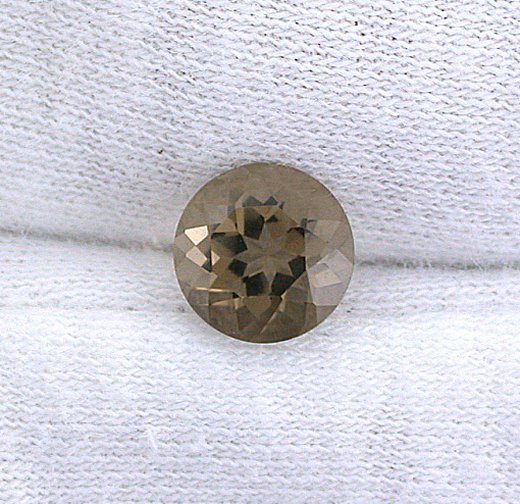 ONE 8mm Round Natural Brazilian Light Smoky Quartz Gemstone Gem Stone EBS2866