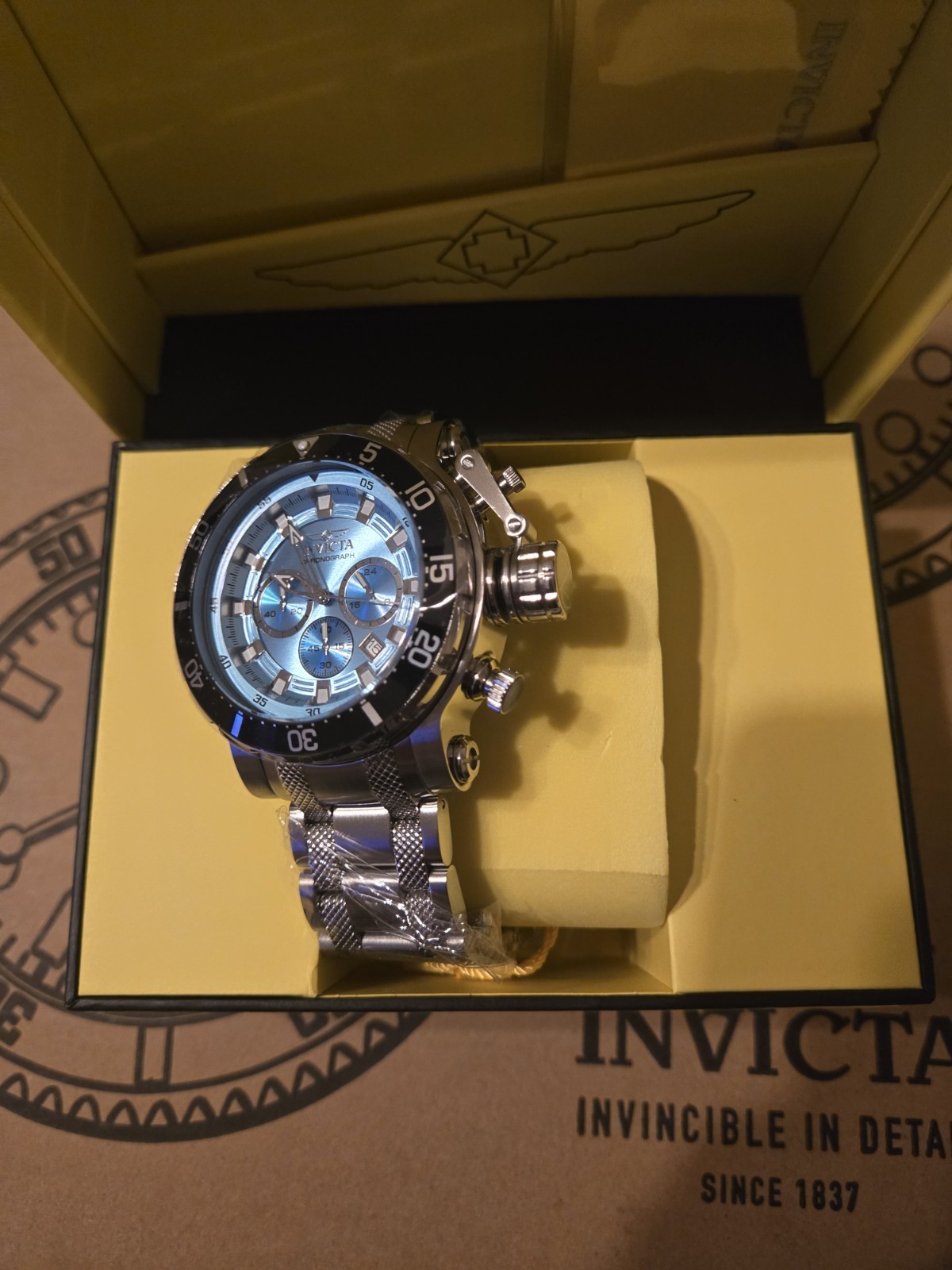 Invicta Coalition Forces Night Hawk Men’s Watch – 52mm, Steel (49091)