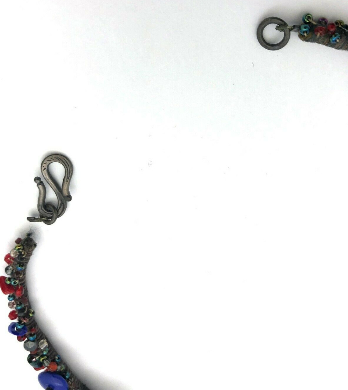 ARTISAN UNIQUE MIXED MEDIA 15 INCH COLLAR NECKLACE