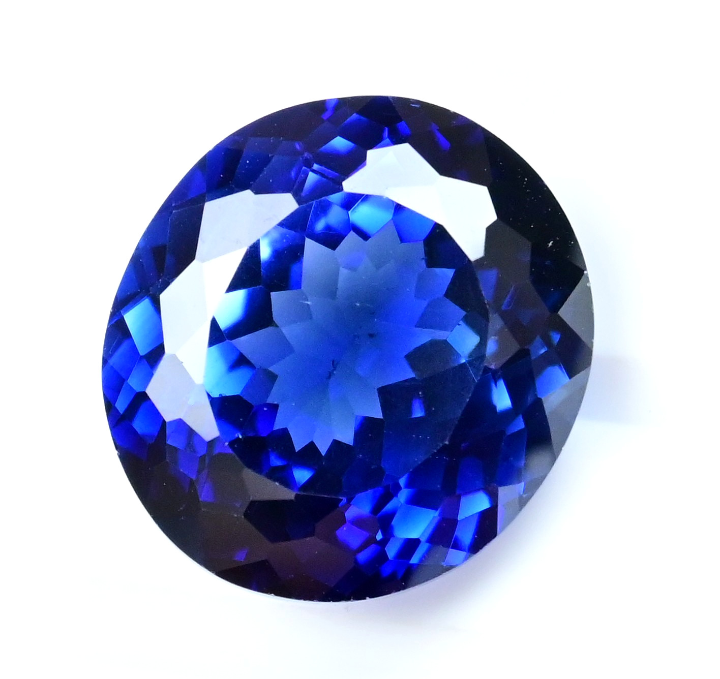 28.25 Ct Natural Ceylon Blue Sapphire Oval Certified Flawless Loose Gemstone