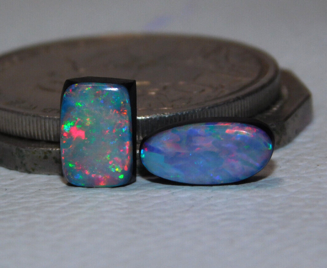 9.45 CT Doublet Australian Fire Opal Natural Gemstone Cabochon AA+ Quallity