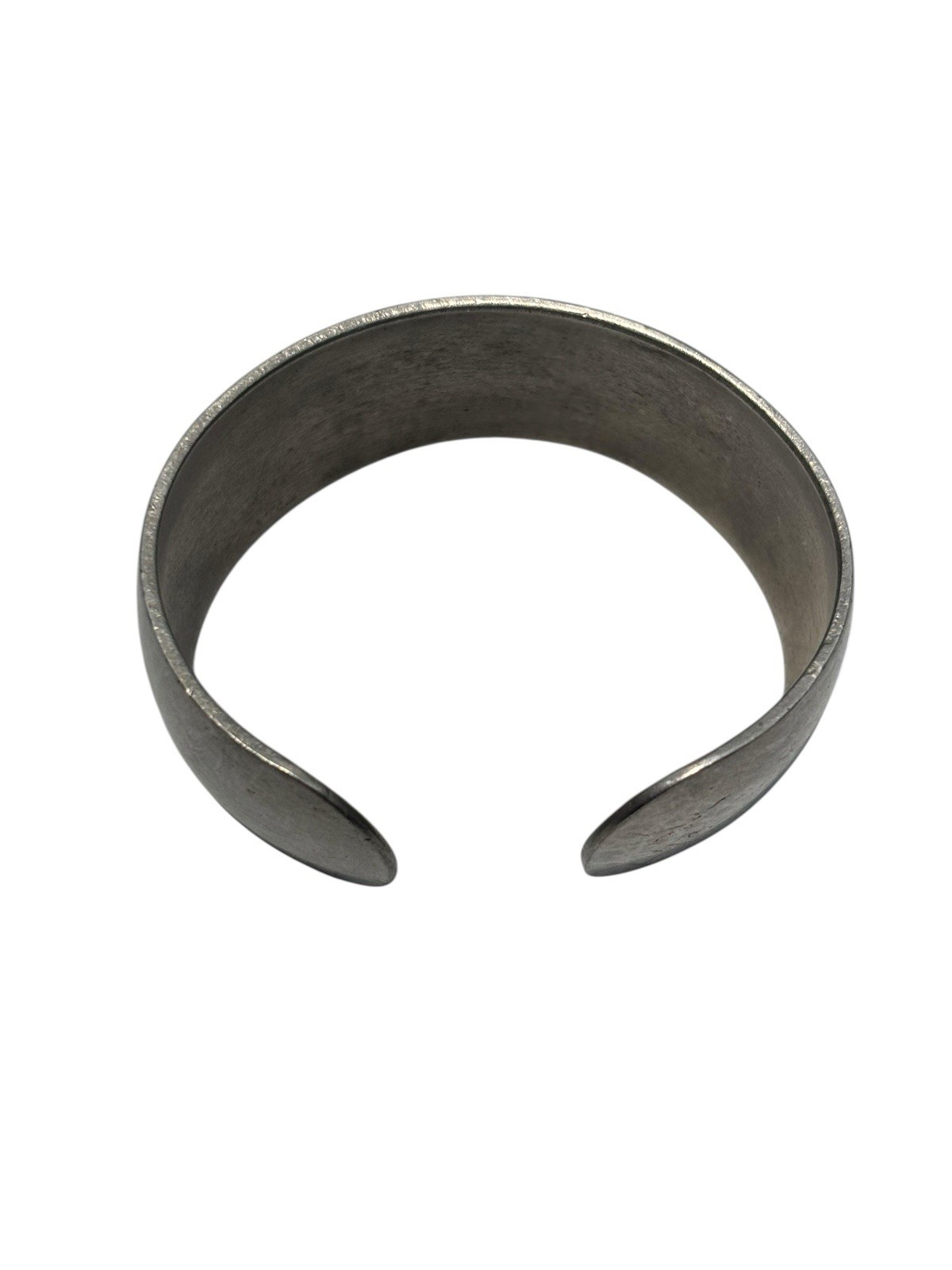 Vintage Leonard Bolivia Genuine Pewter Simple Elegant Cuff Bracelet