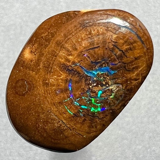 Vibrant Green & Violet 11ct Natural Australian Solid Matrix Boulder Opal * Video