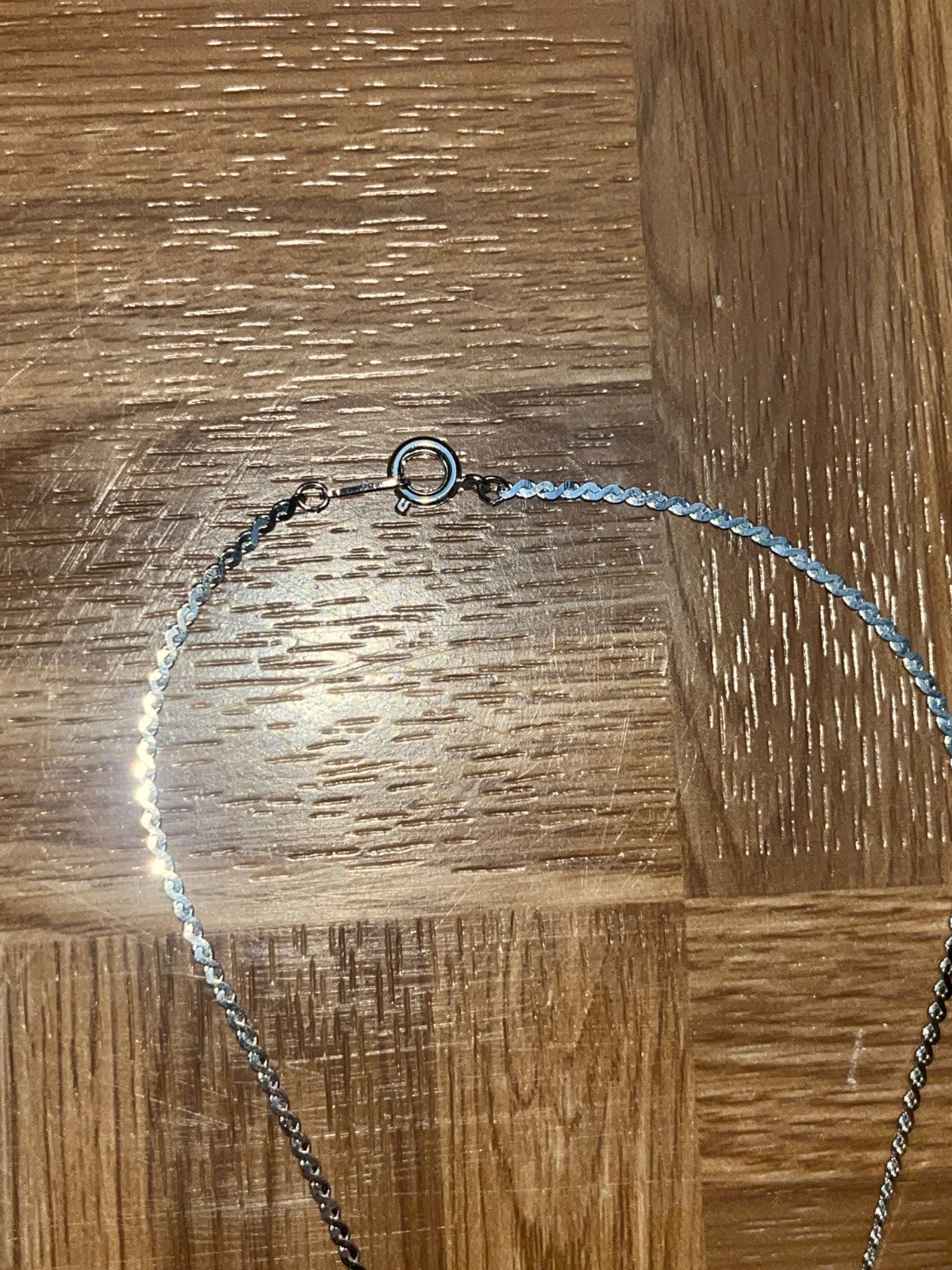 silver necklace