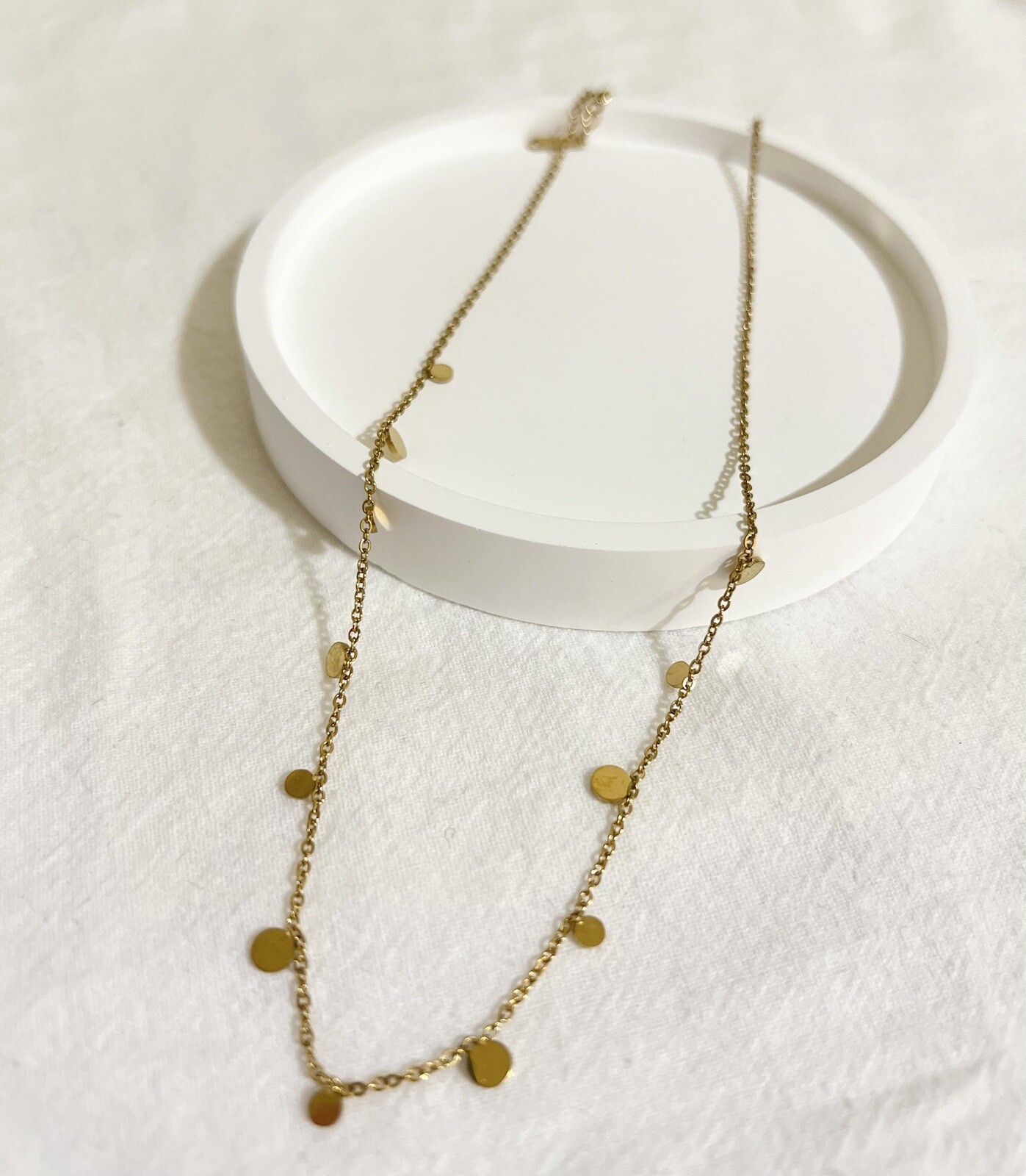 Layered Jade Necklace Set, Purple/Blue/White Beads, 18K Gold Plated, Handmade