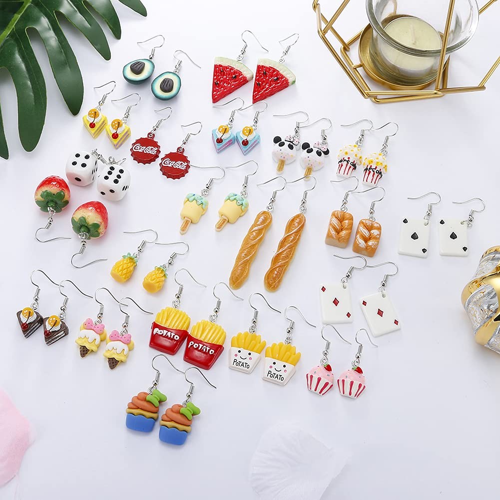 Azurt LCX 20 Pairs Random Mixed Resin Acrylic & Metal 20pcs