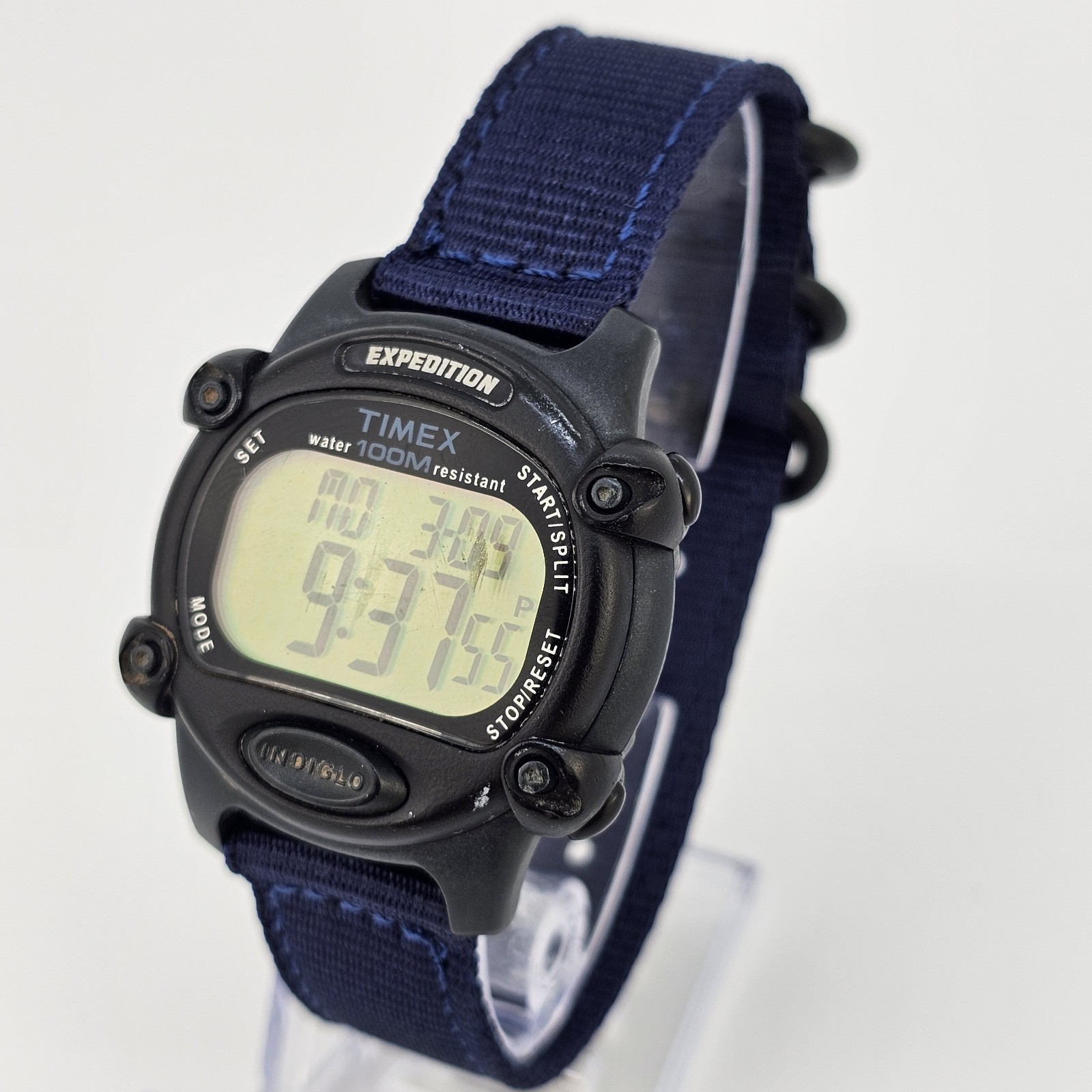 Timex Expedition 866 Men’s Watch 39MM NEW Dark Blue Nylon Bands New Battery