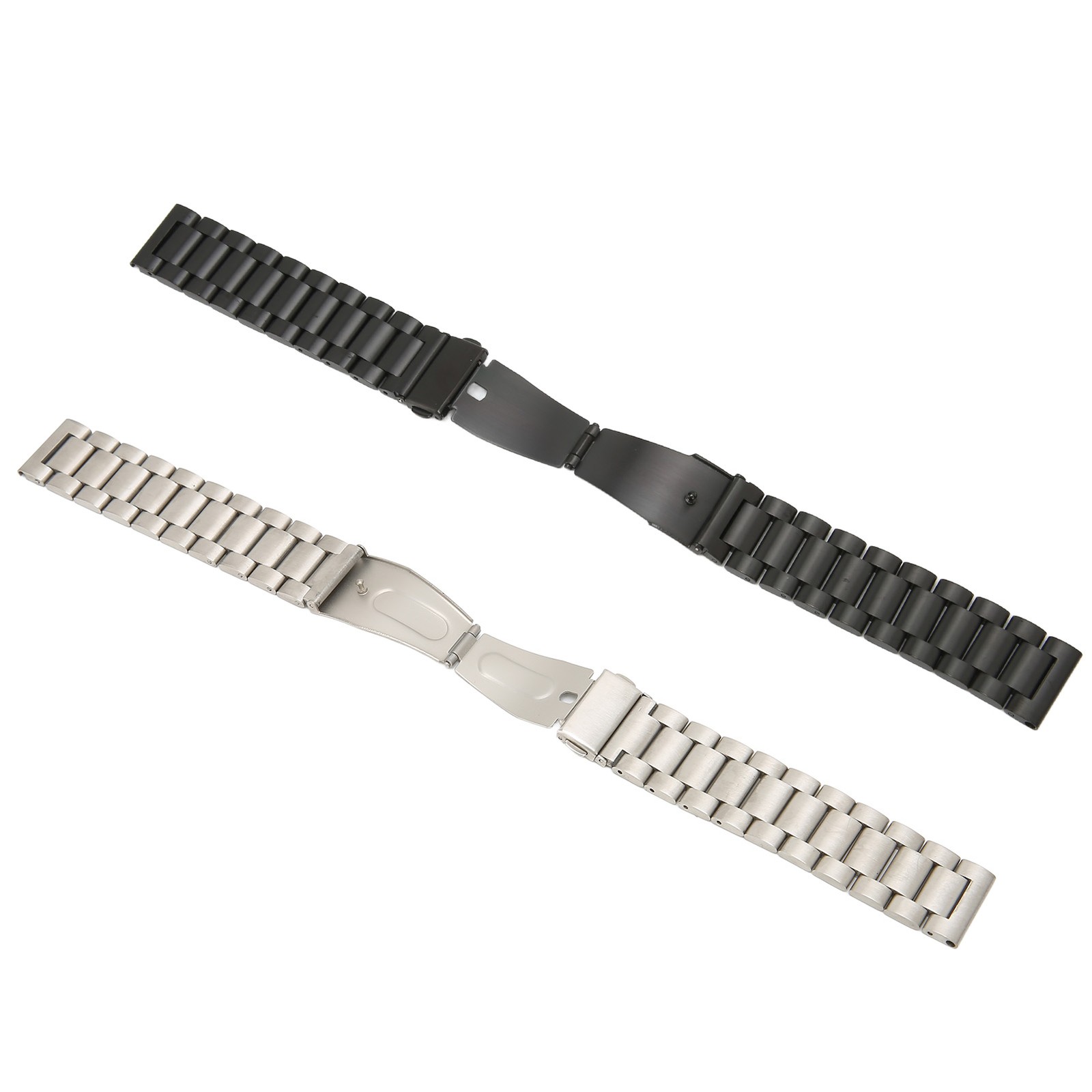 Smartwatch Band 20mm Double Buckle Wrist Strap Matel With Watch Pin For