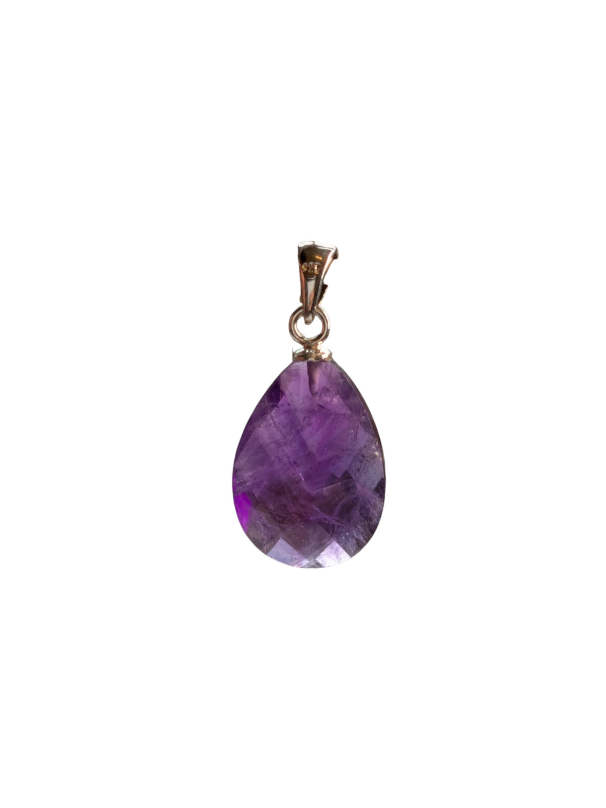 Beautiful Amethyst Silver Pendant Only Gemstone Dunyagems Gift 557