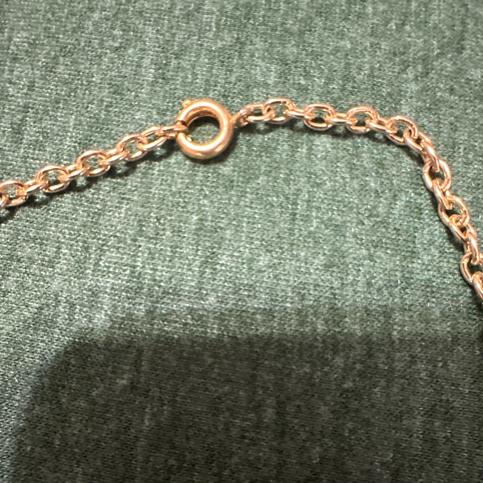 Gold Tone Metal Cable Chain Bracelet with Spring Ring Clasp, No Stone