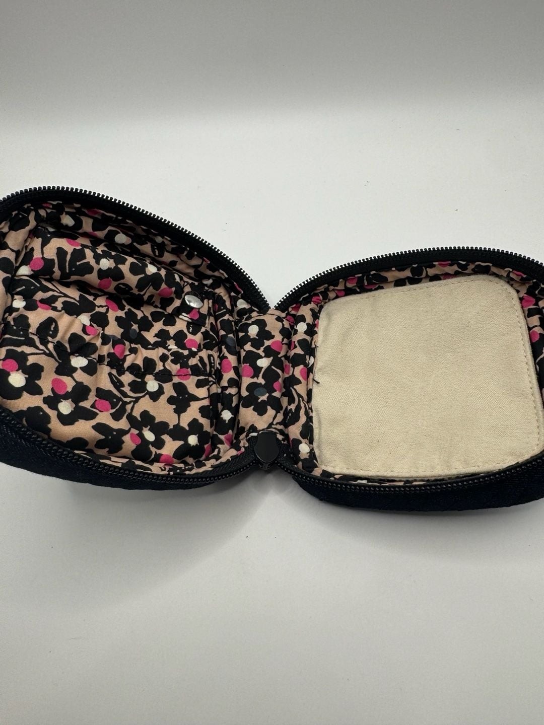 Vera Bradley Quilted Denim Jewelry Organizer Travel Case