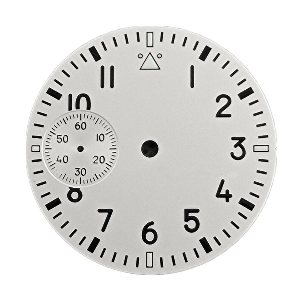Black/White Green Luminous Watch Dial For Seagull ETA 6497 ST3600 Movement A