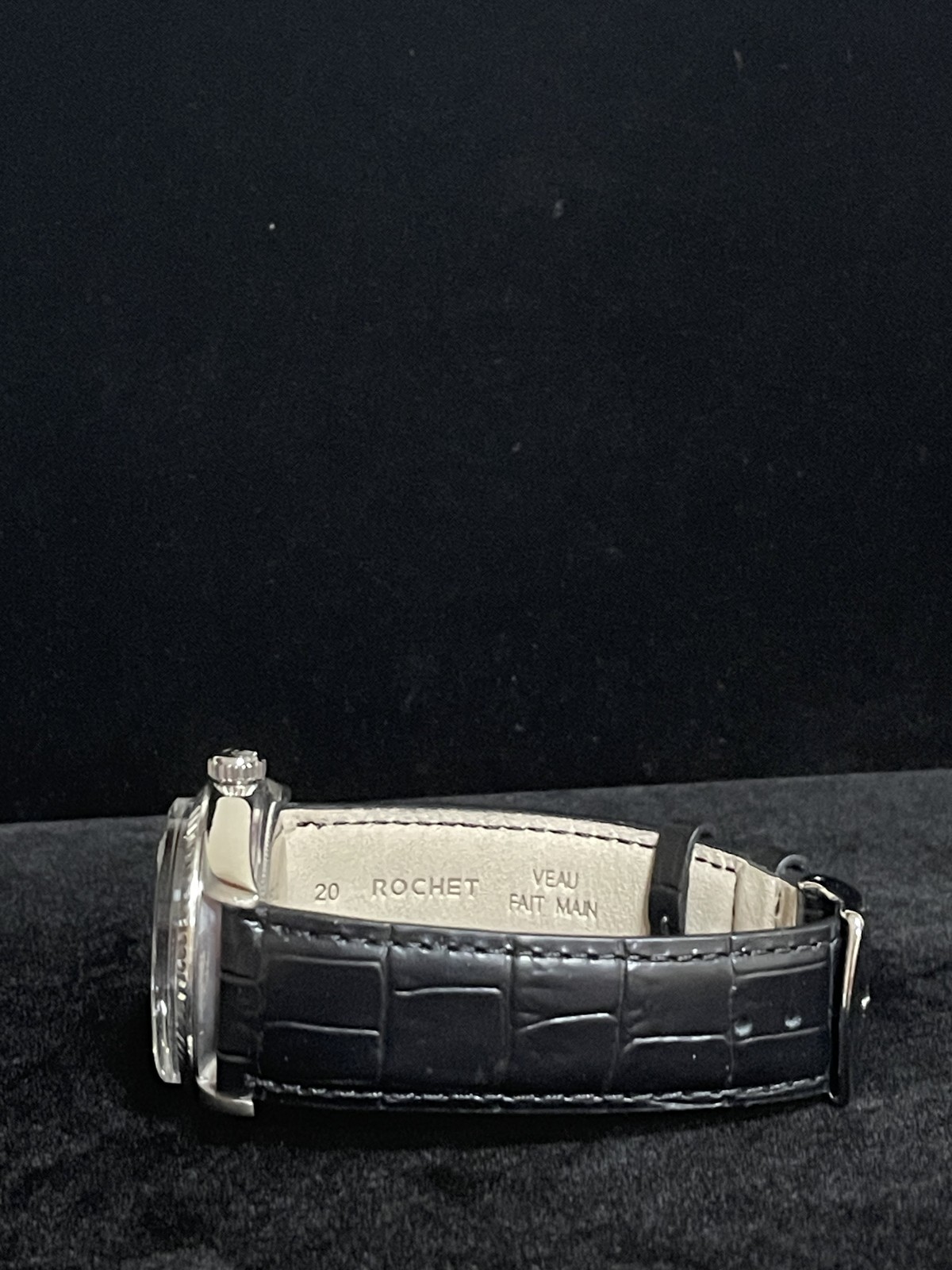 1974 Rolex Day-Date 1803 Linen Dial 18kt White Gold Leather strap No Papers 36mm