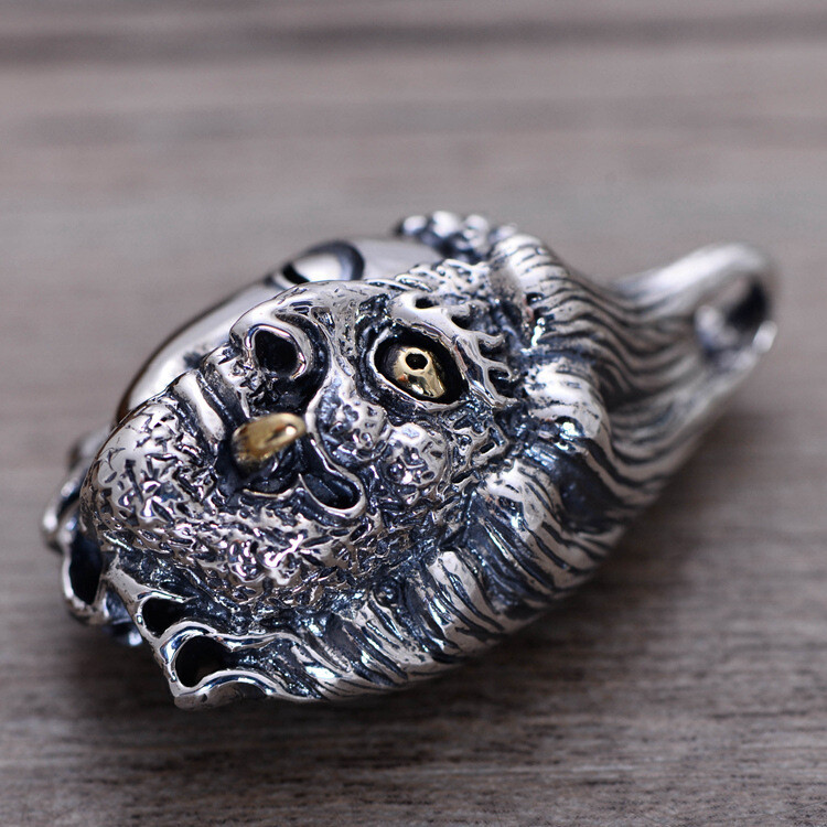 Real 925 Sterling Silver Pendant Buddha Devil In a Moment Unique Men’s Pendant