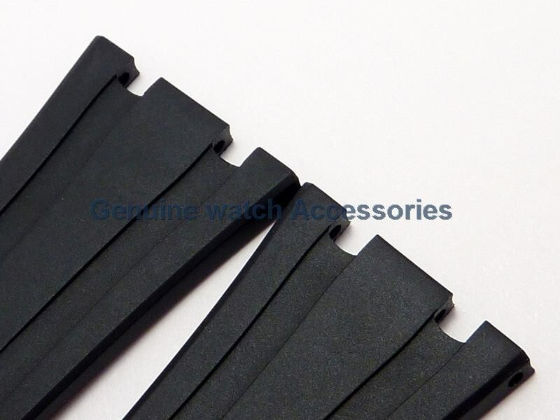 AUDEMARS PIGUET ROYAL OAK BLACK RUBBER SILICON(26mm X 18mm) STRAP BAND BRAND NEW