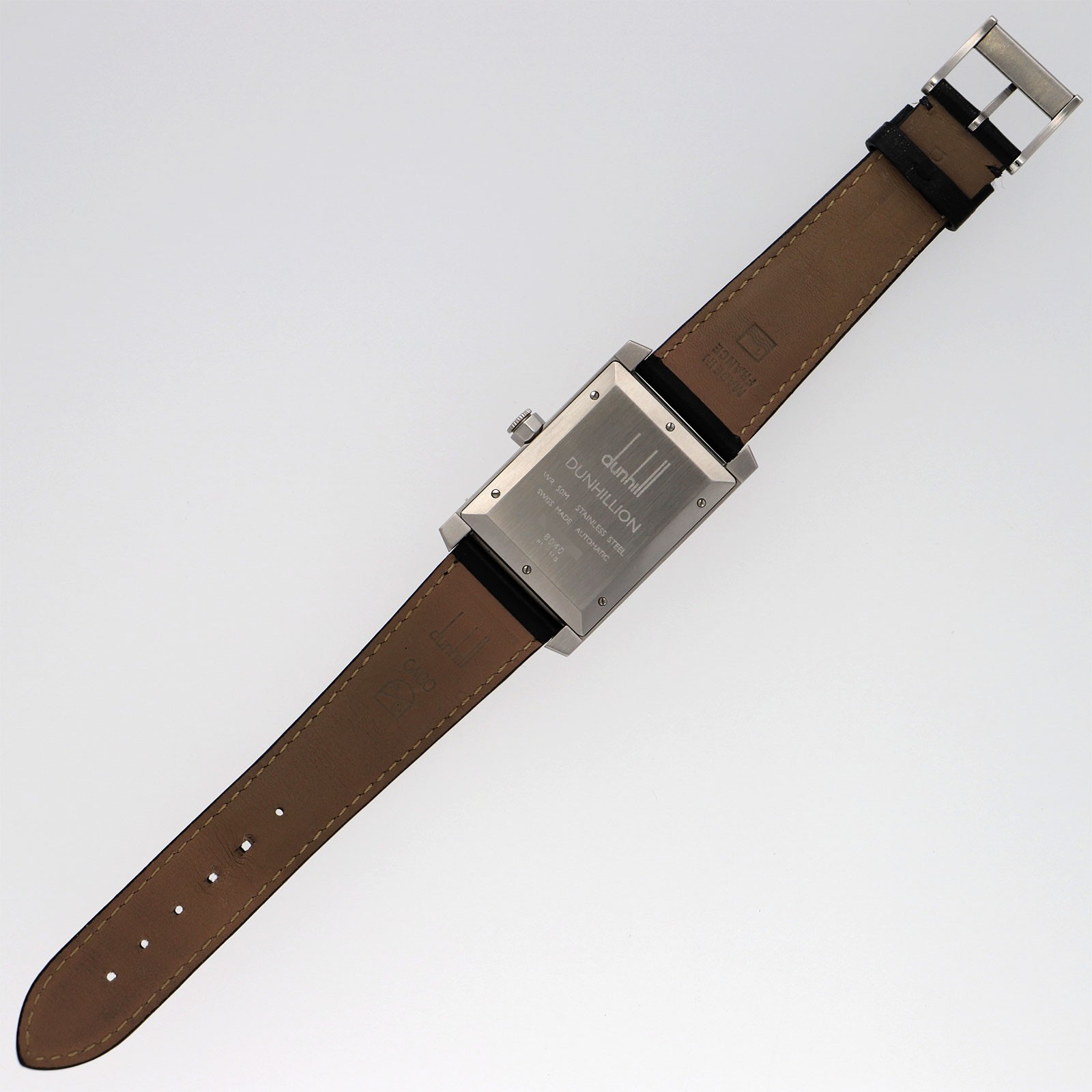 Dunhill 8040 Dan Hillian black Dial Automatic Stainless Steel Leather Men’s