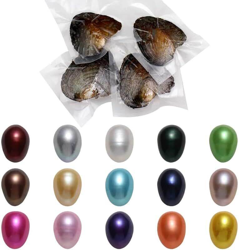 10-50pcs Individually Wrapped Oysters with Pearl Holiday Gift Birthday Wish 8 MM