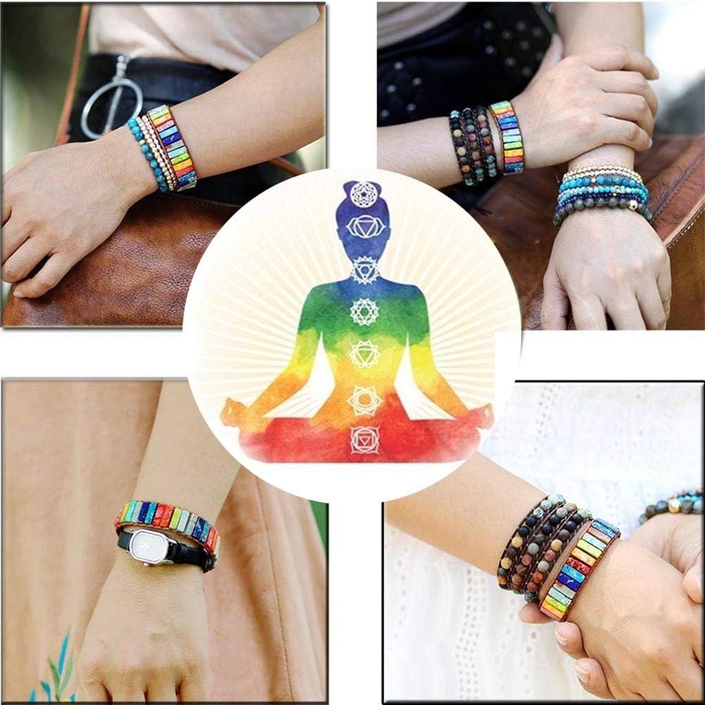 Chakra Healing Bracelet with Sunflower Button – Perfect Gift for Loved Ones
