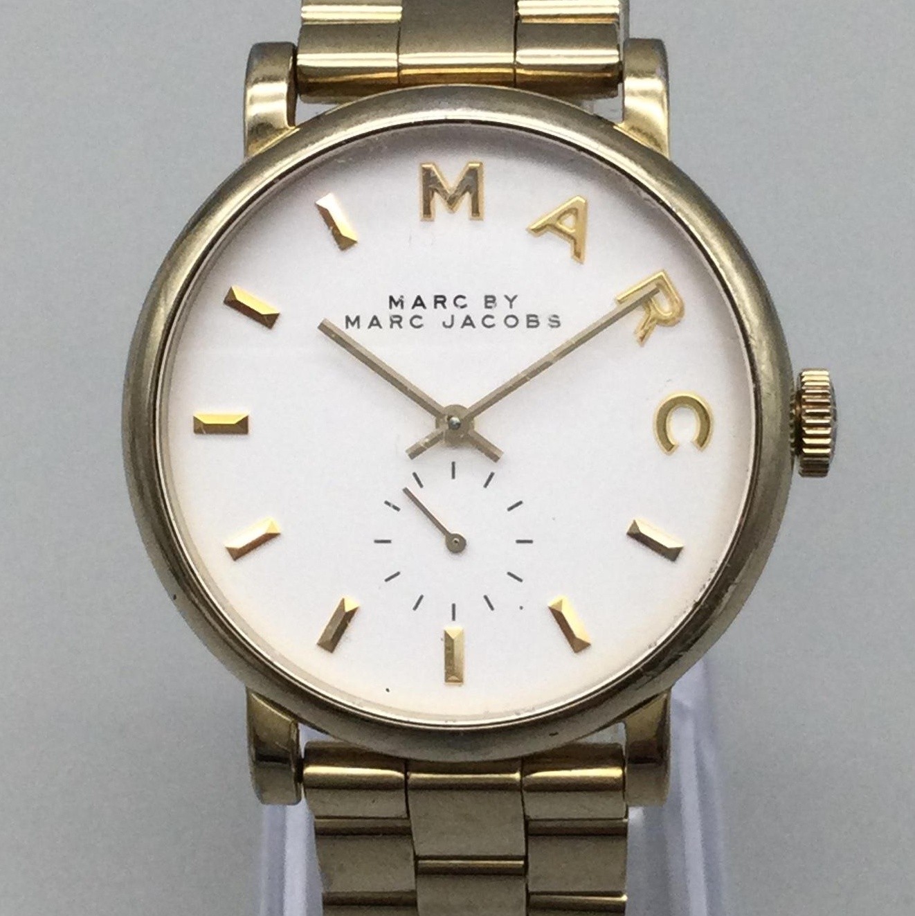 Marc By Marc Jacobs Womens Watch 36mm Gold Tone Bracelet MBM3243