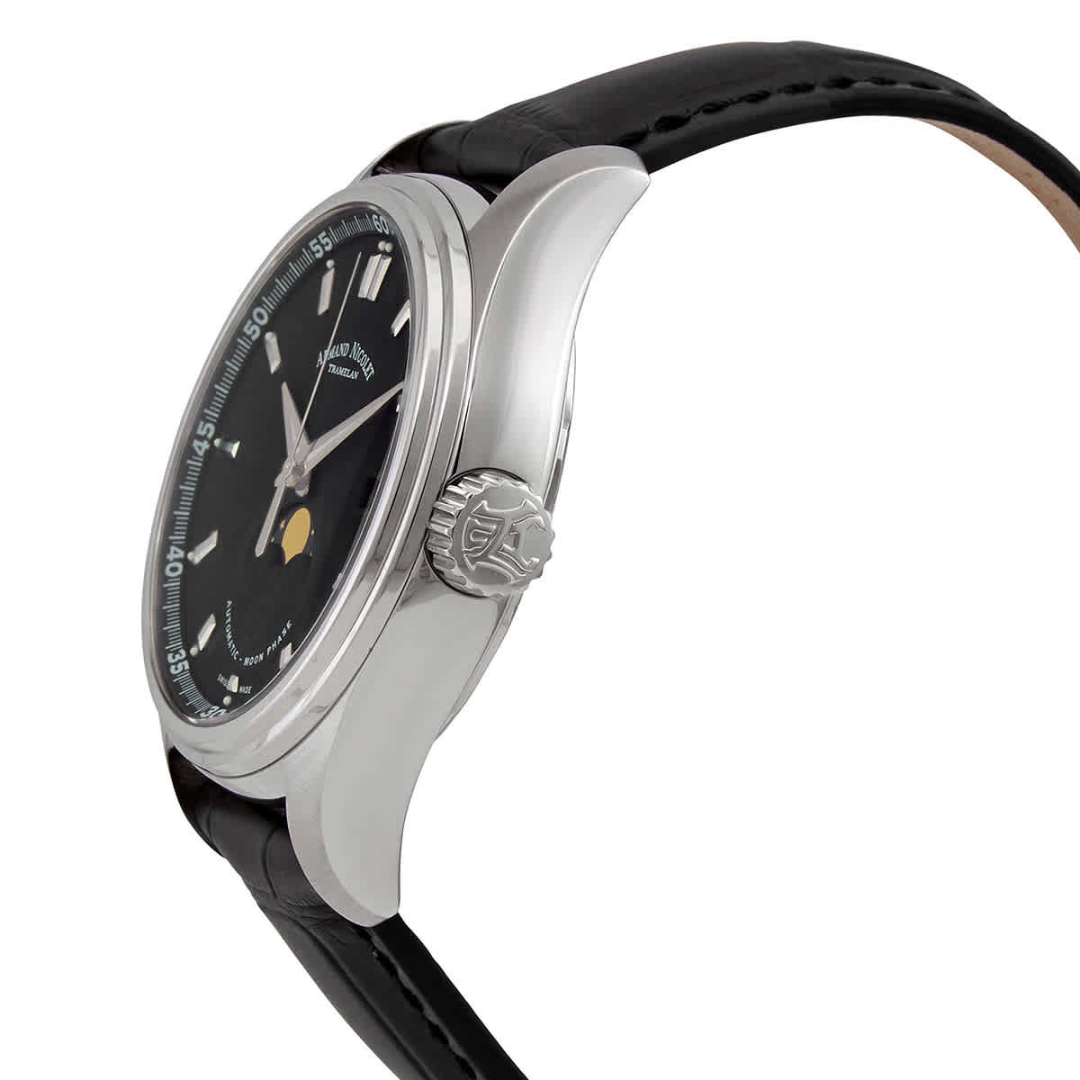 Armand Nicolet MH2 Moonphase Automatic Black Dial Men’s Watch A640L-NR-P840NR2