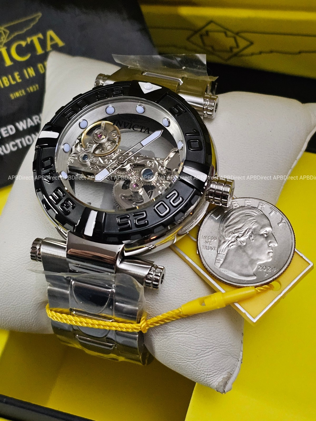 Invicta Subaqua Noma I – Automatic BRIDGE Mvmnt Skeleton – Blue LUME mens watch