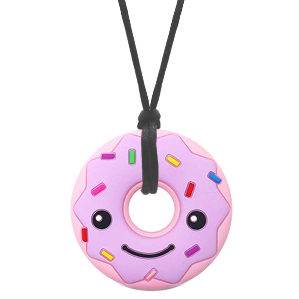 Versatile Donut Shaped Chew Necklace for Anxiety Relief – Perfect for All Ages