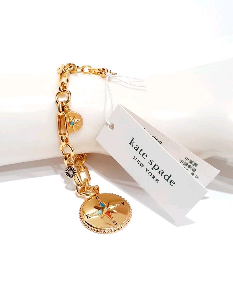 Kate Spade New York My Medallion Charm Bracelet NWT Rare FREE SHIP!