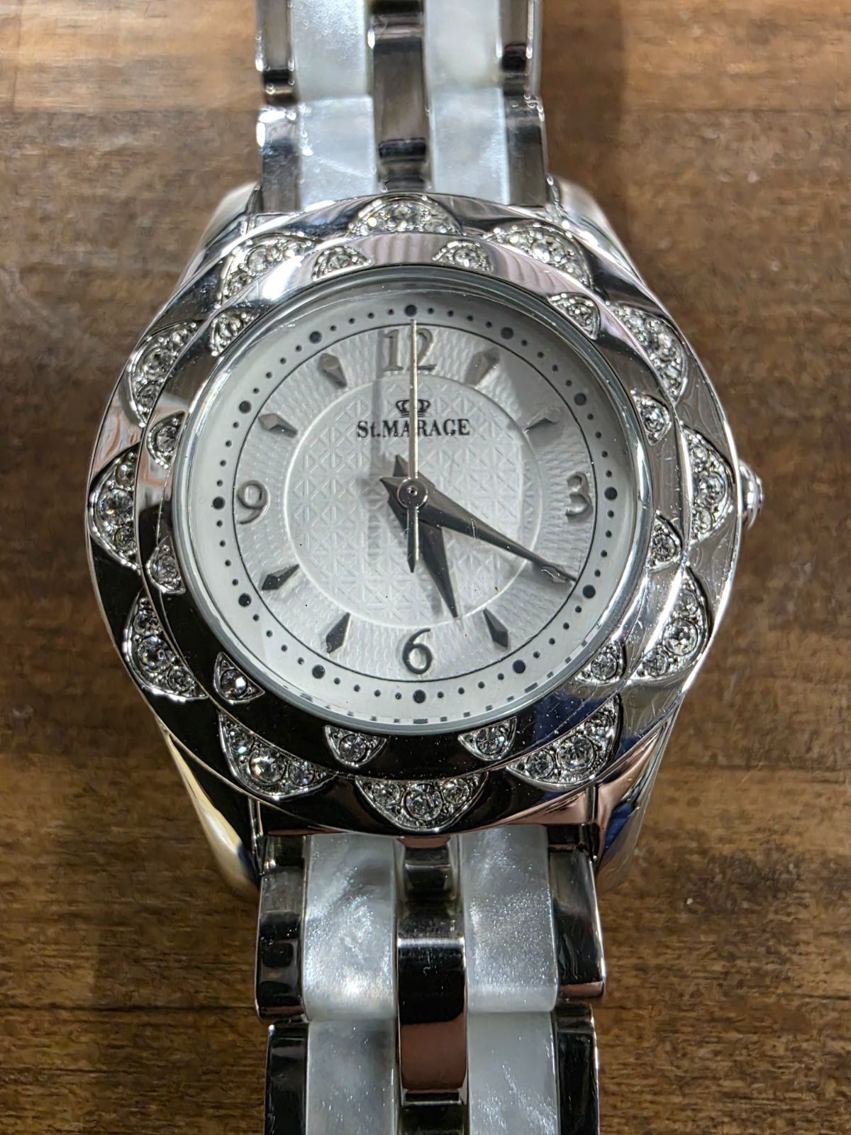 Tagged No Battery St.MARAGE Watch Resin White Lightweight