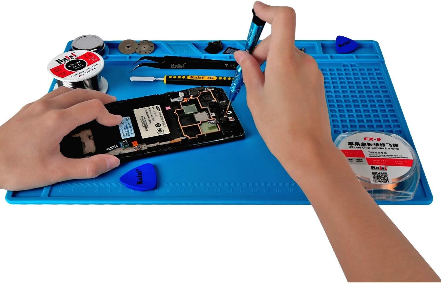 Watchmaker’s Silicone Rubber Bench Mat Pad Anti-Slip Jewelry Watch Repair Tools