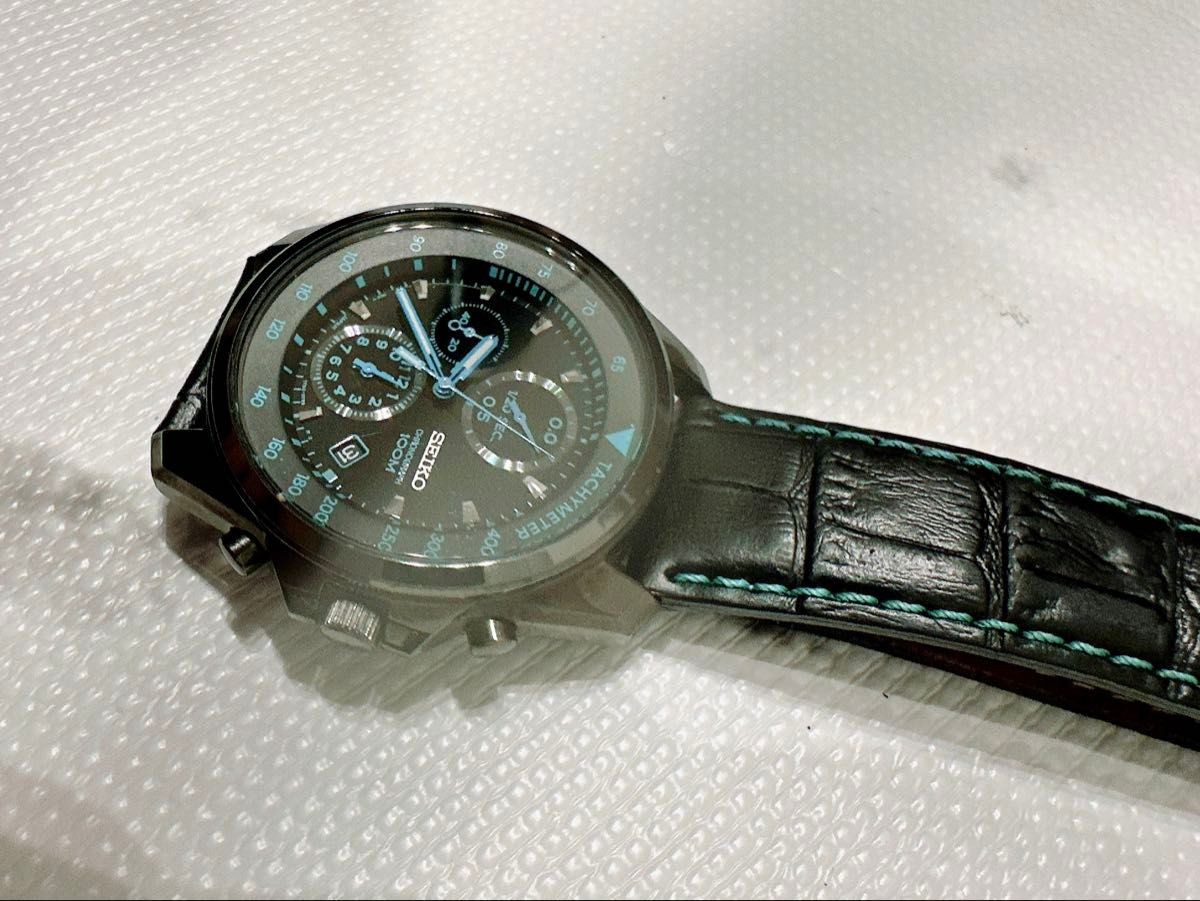 Seiko Black Overseas Limited Watch Vintage 10 Years From Japan