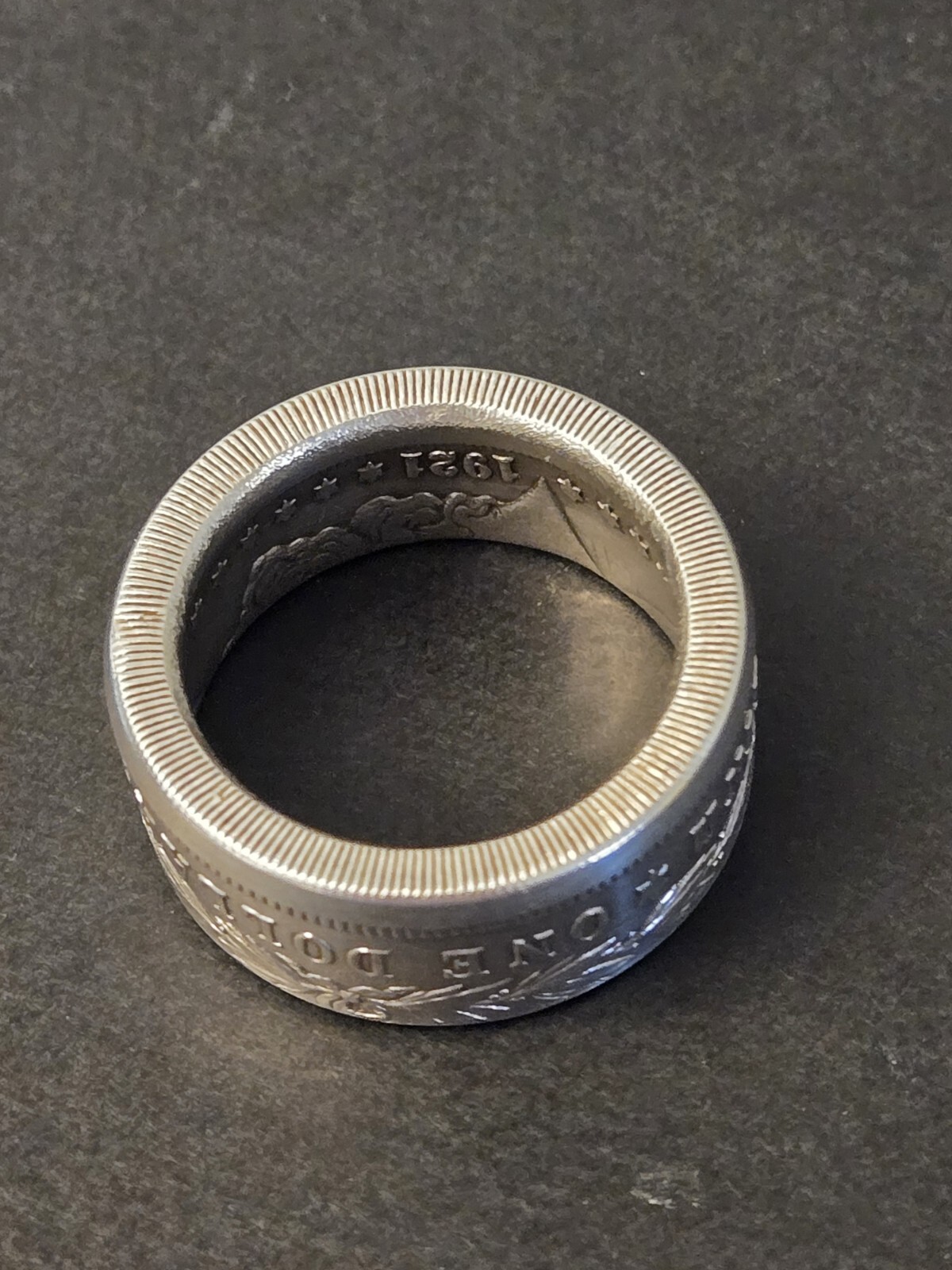 Morgan Silver Dollar Coin Ring 90% Coin Silver You Pick Sz. 8-13 MIRROR FINISH