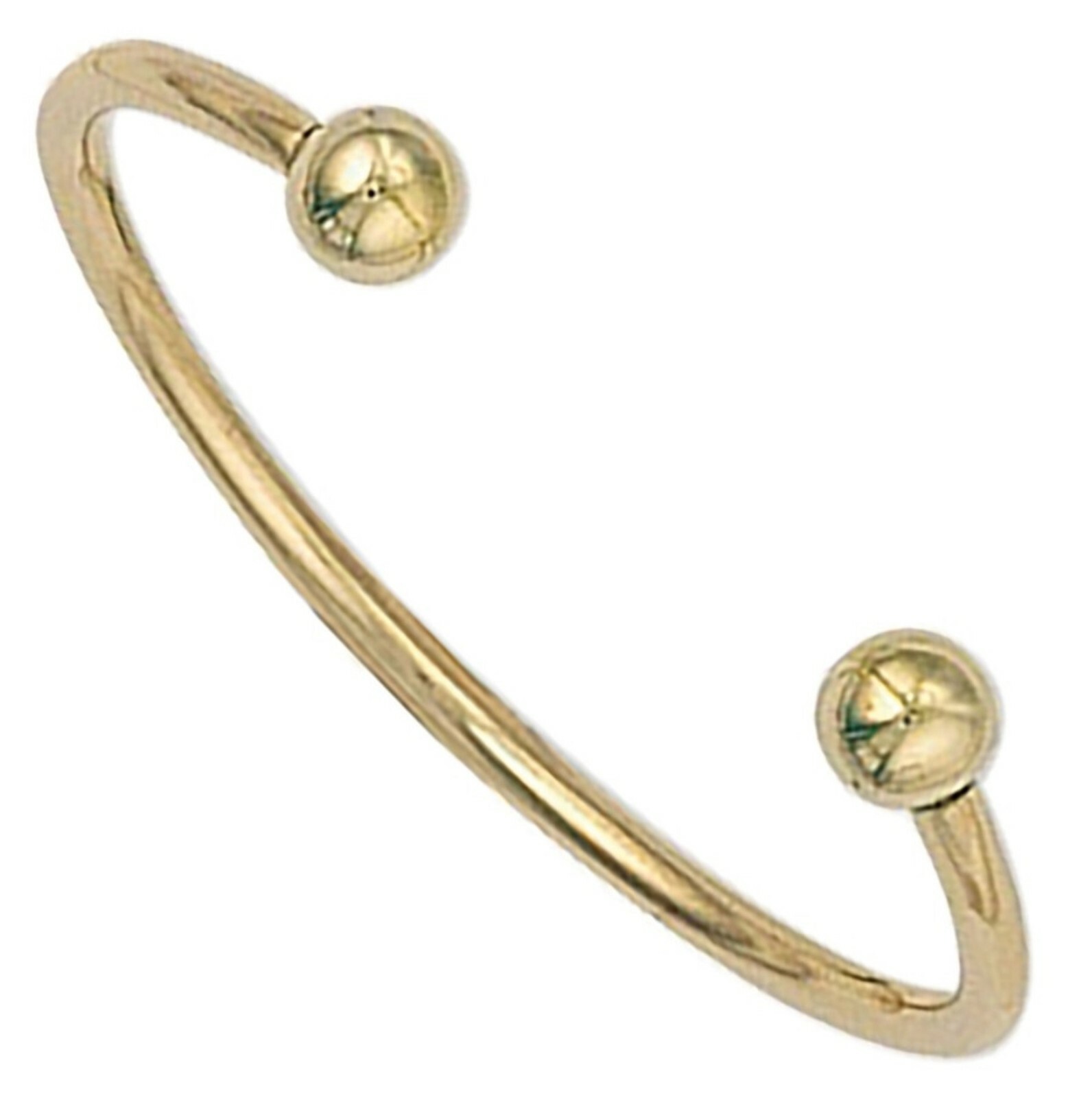 9ct Gold Babies Solid Torque Bangle 3.93g