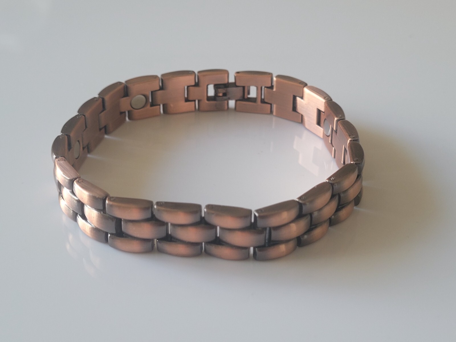 Copper Magnetic Link Bracelet – Oxidized Copper Arthritis Pain Therapy Bracelet