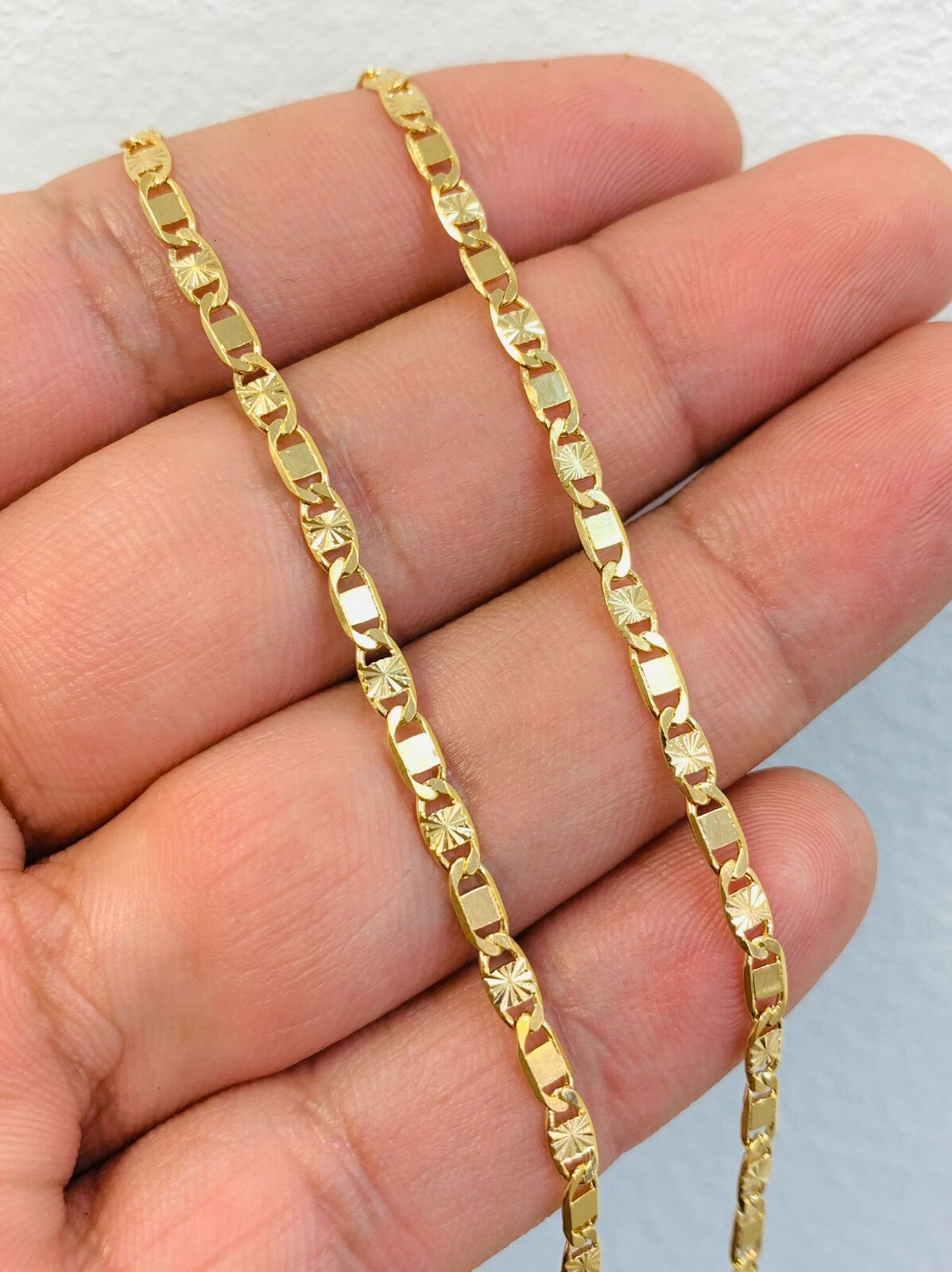 Valentino Link Chain Necklace For Kids Childrens Womens 16″ 4.5g 3mm/ Kids Chain