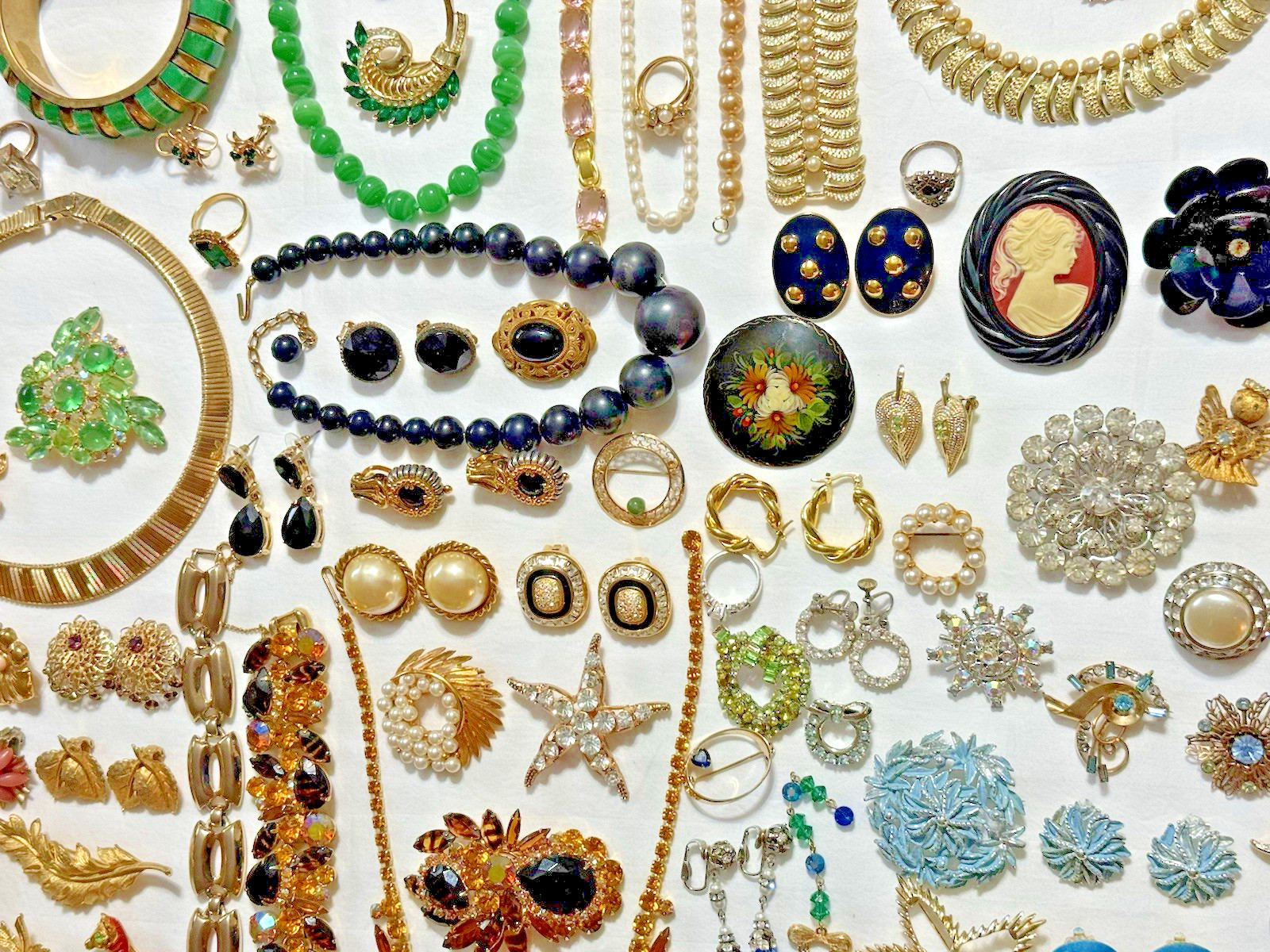 Vtg Jewelry Lot 181 Pcs Juliana, Ciner, Florenza, Trifari, Weiss, Schreiner, BSK