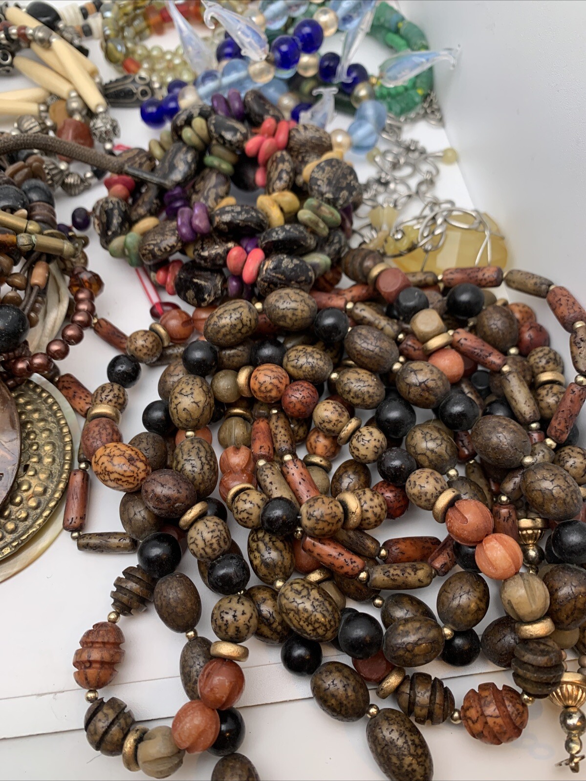 Lot of Necklaces Vintage – Fun Colorful Chunky Beaded Every Occasion OVER 3 LBS