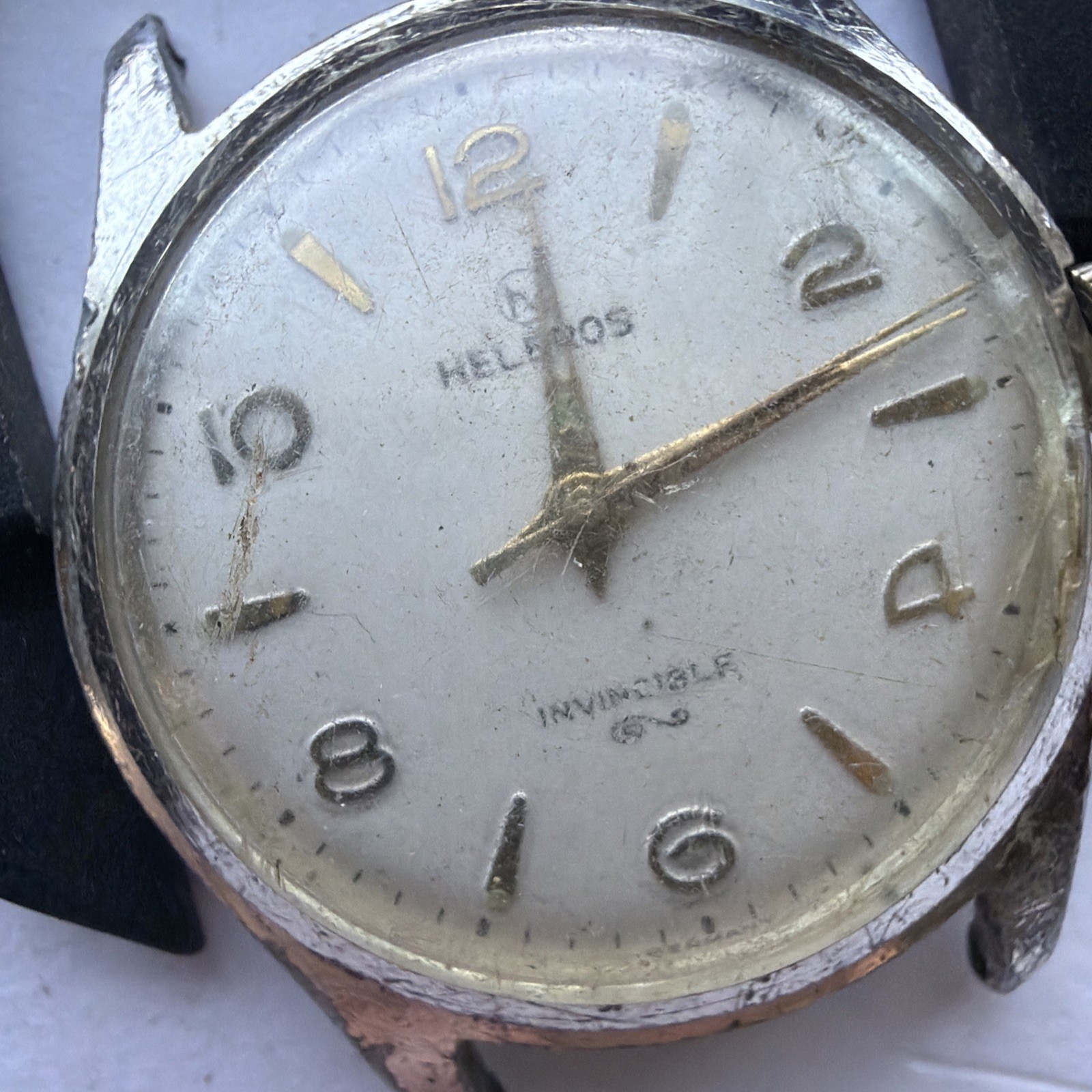 AV24 VTG Mechanical Wind Helbros Automatic Rare 32mm Mens Watch Repairs As Is**