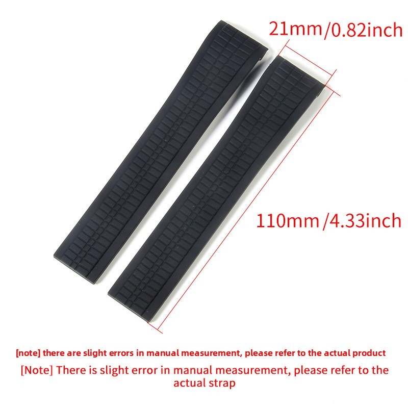 Quality Silicone Watch Band Curved Rubber Strap Mens for Patek Philippe Aquanaut