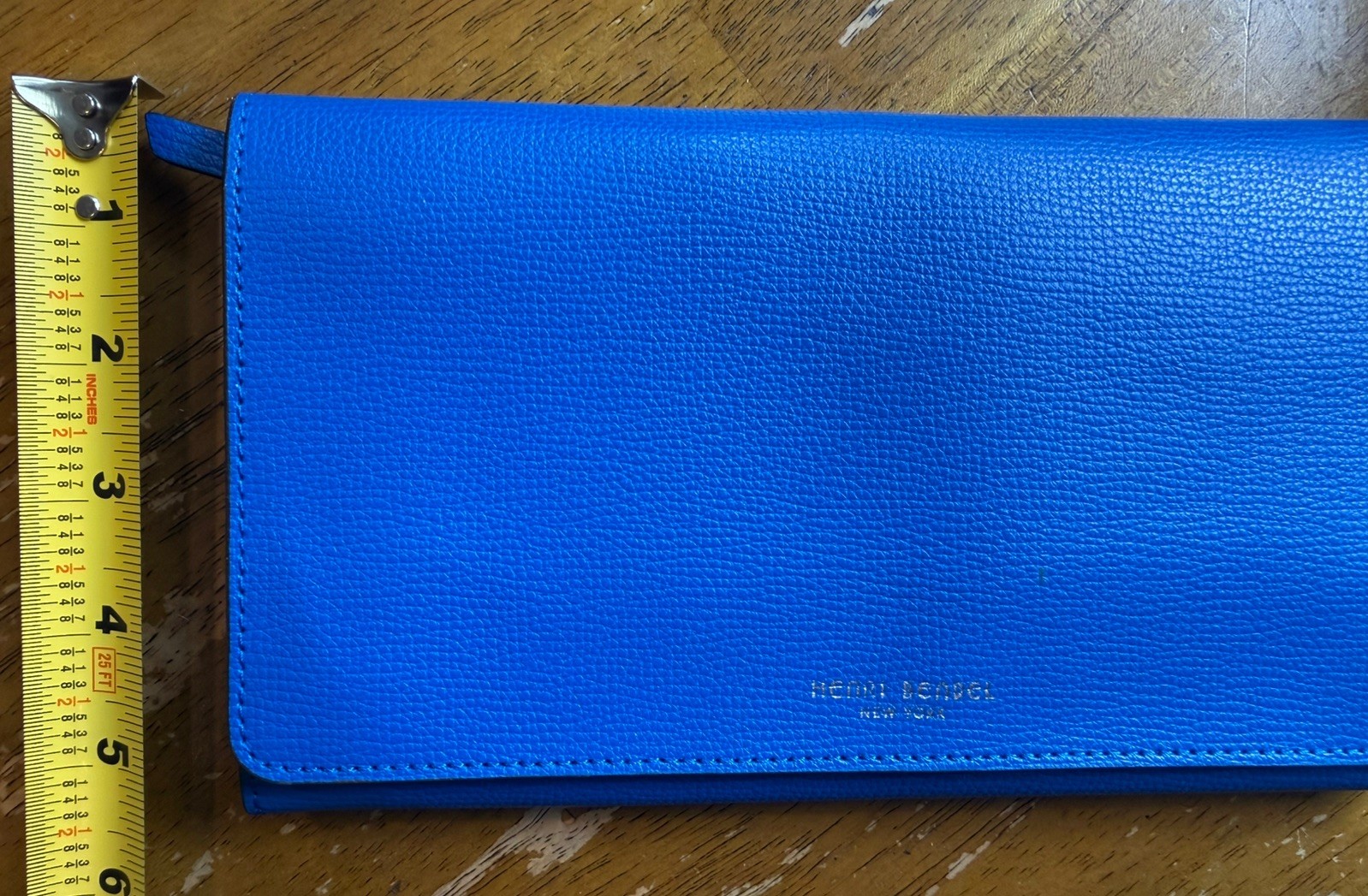 Henri Bendel Blue Travel Jewelry Organizer Case Roll Zip Storage New NWOT