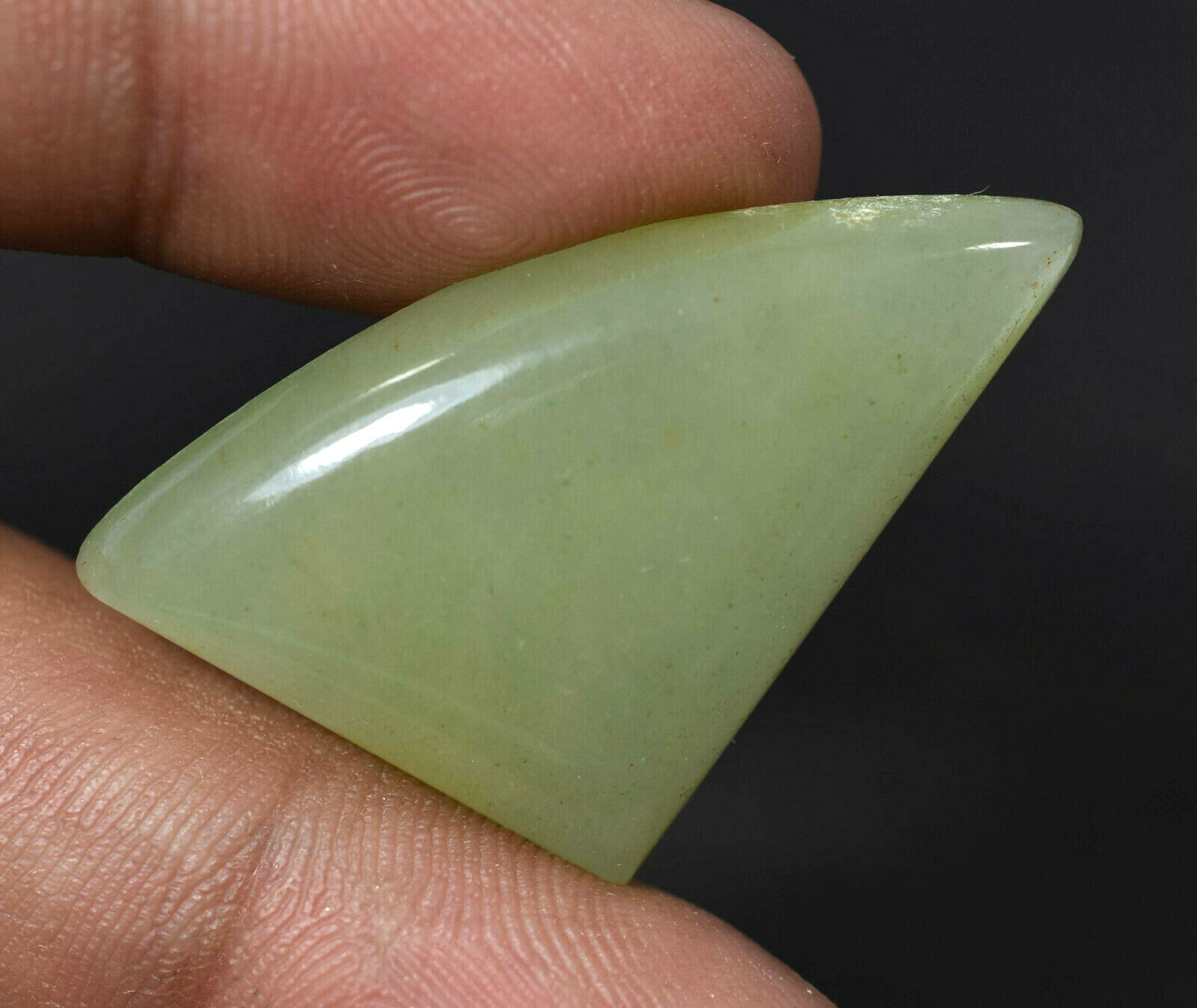 Rarest Cabochon 35.30 Ct Natural Green Aventurine Quartz Semi-Precious Gemstone