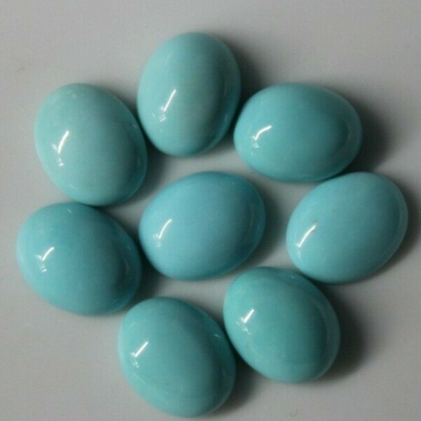 Blue Turquoise 6x4mm, 7x5mm, 8x6mm, 9x7mm, 10x8mm Oval Cabochon Gemstone(s)