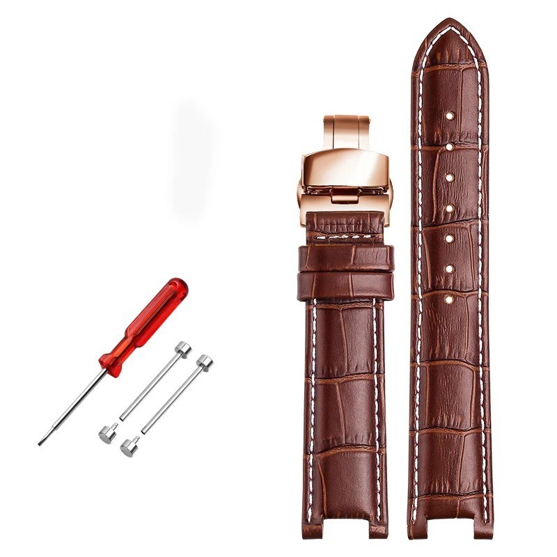 Watch Strap Fit for Gc 22x13mm 20x11mm Notched Wristwatches Band
