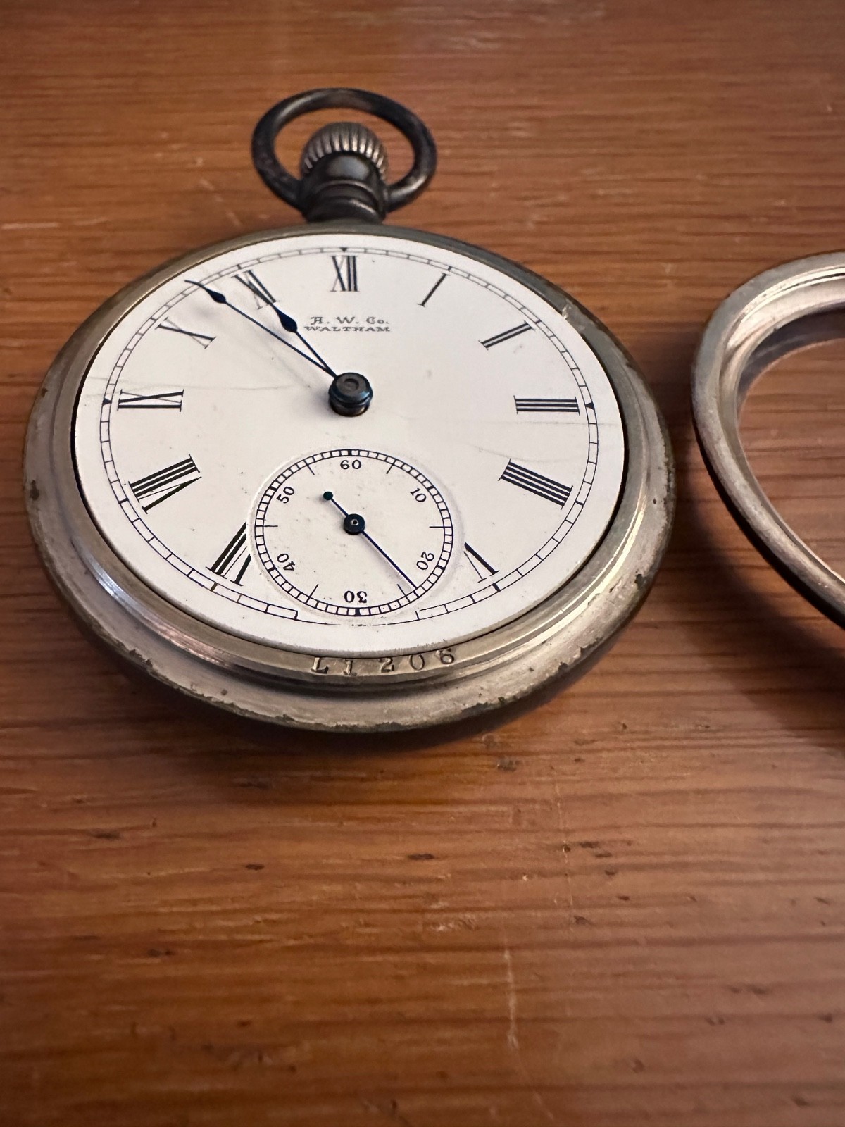 American Waltham pocket watch 1883 serial #4334043 FAHYS Coin silver case