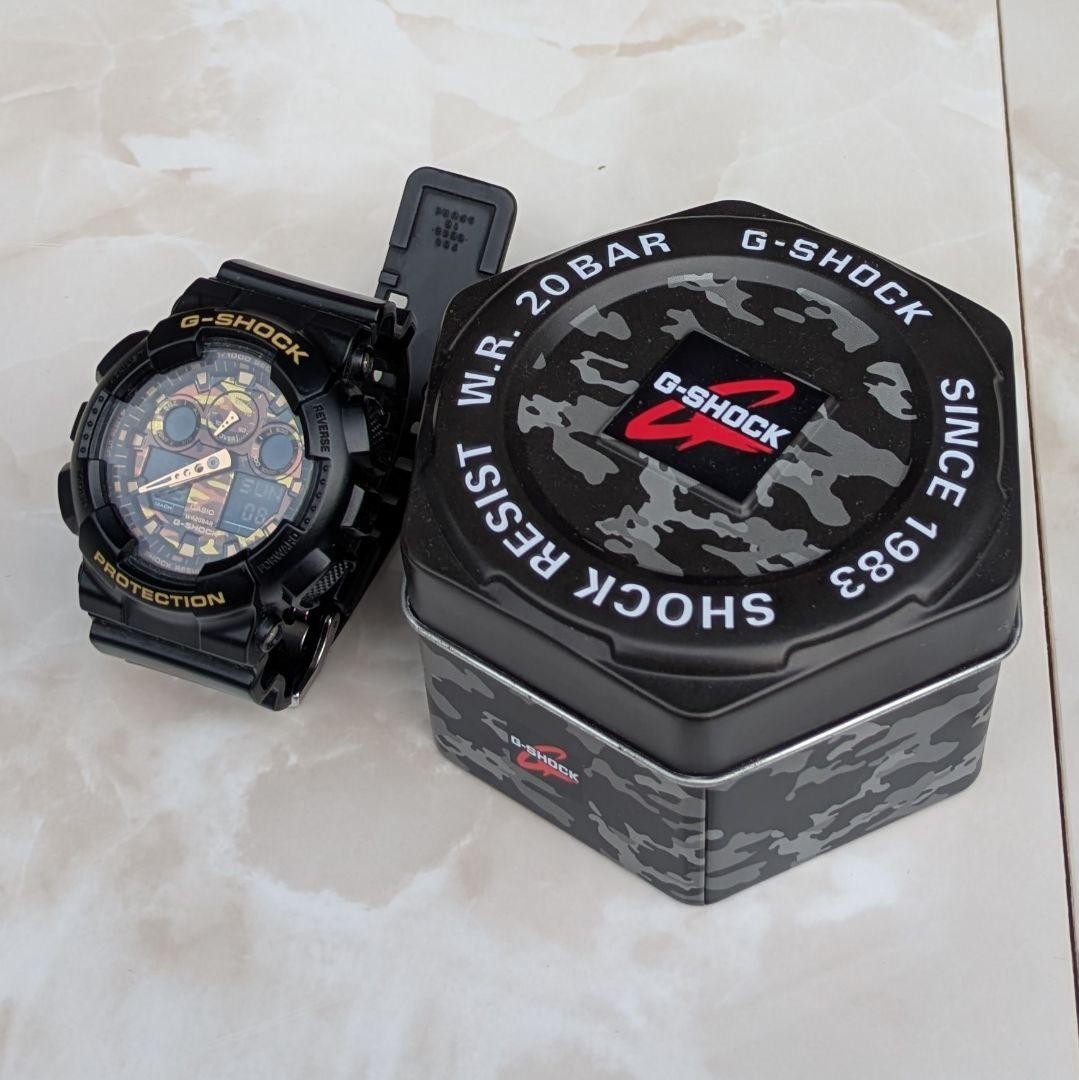 Excellent Condition GA 100CF 1A9JF G SHOCK Camouflage New Battery