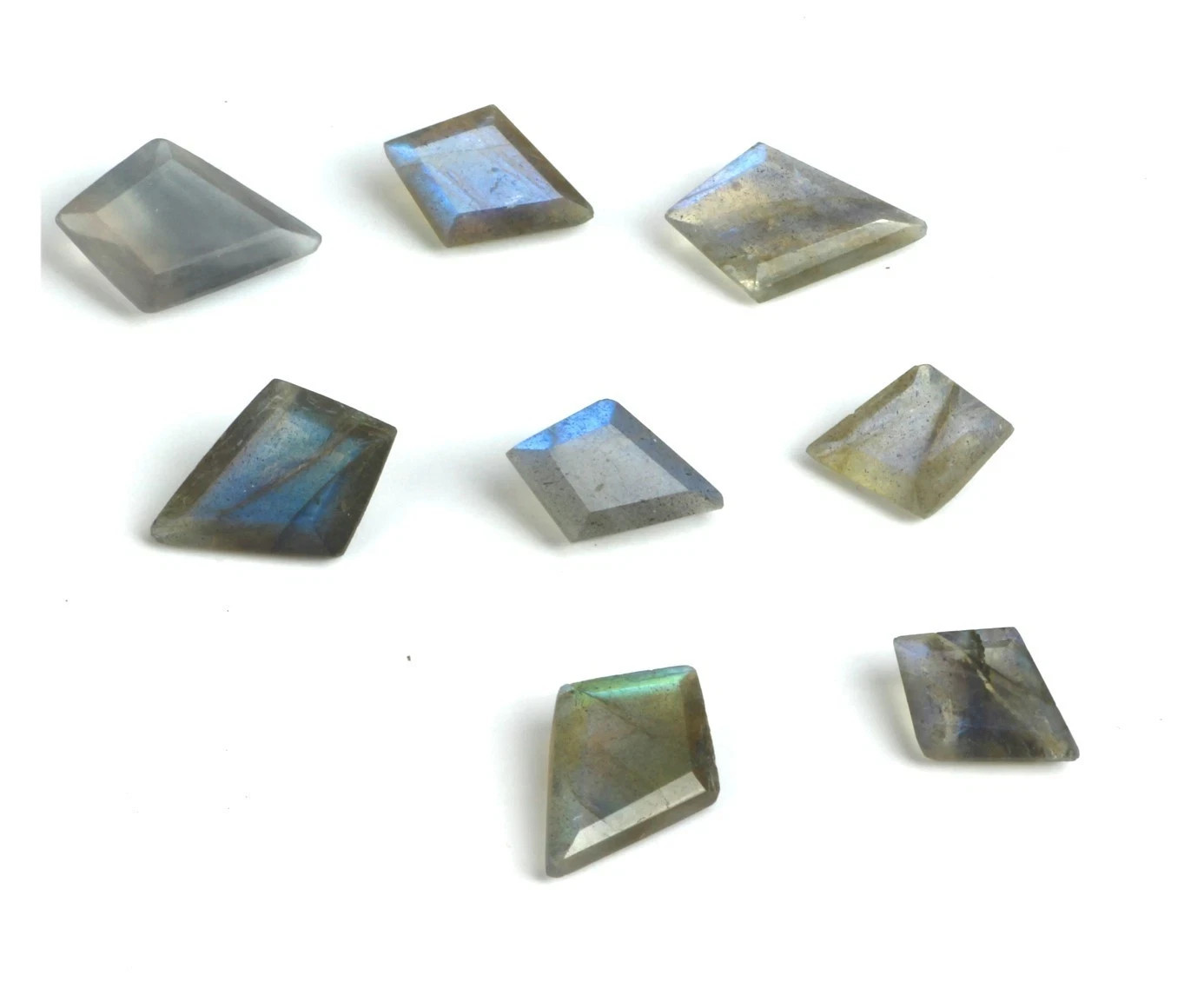 Wholesale Natural Labradorite Faceted Kite Shape Loose Gemstone Lot Jewellery.